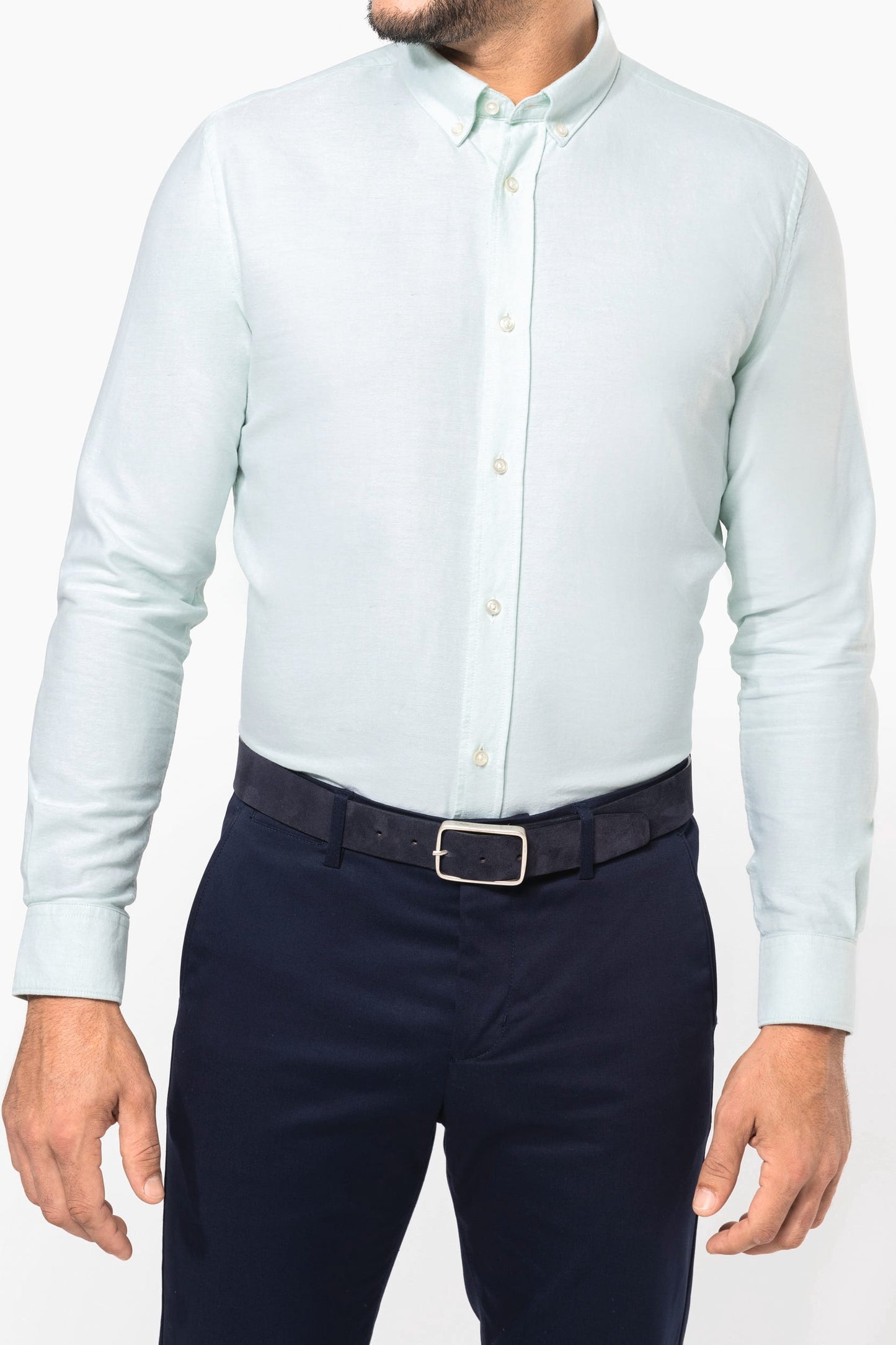 PK503 - Camicia uomo Oxford maniche lunghe