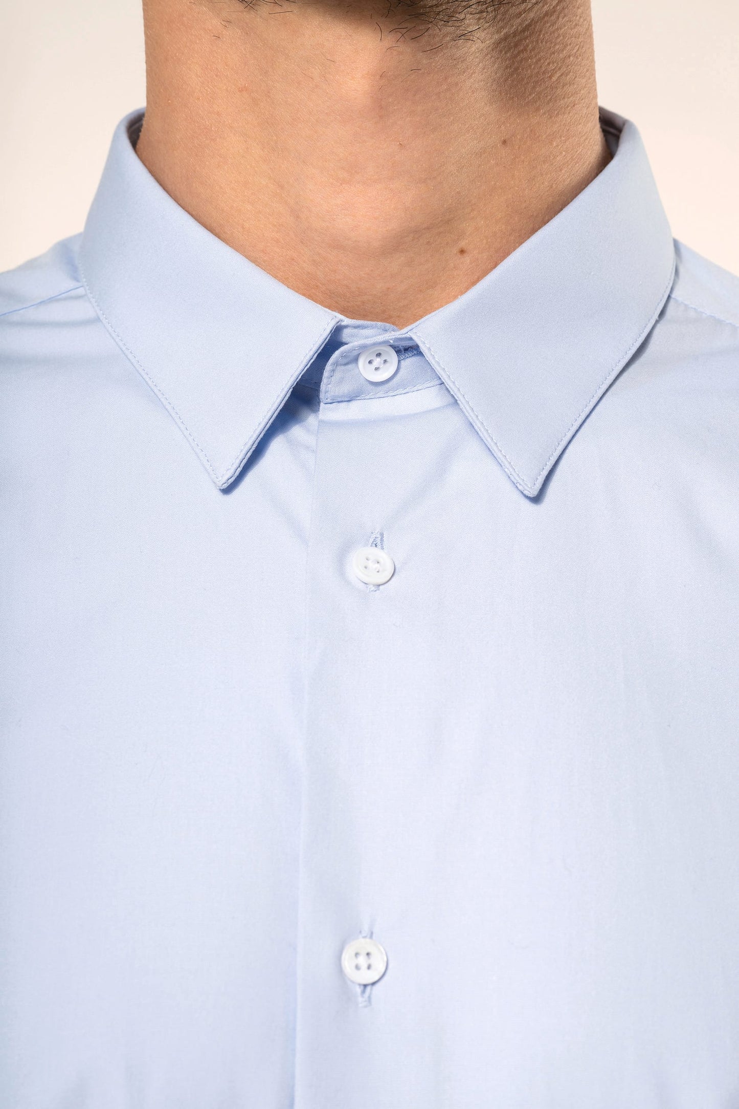 PK504 - Camicia uomo popeline maniche lunghe