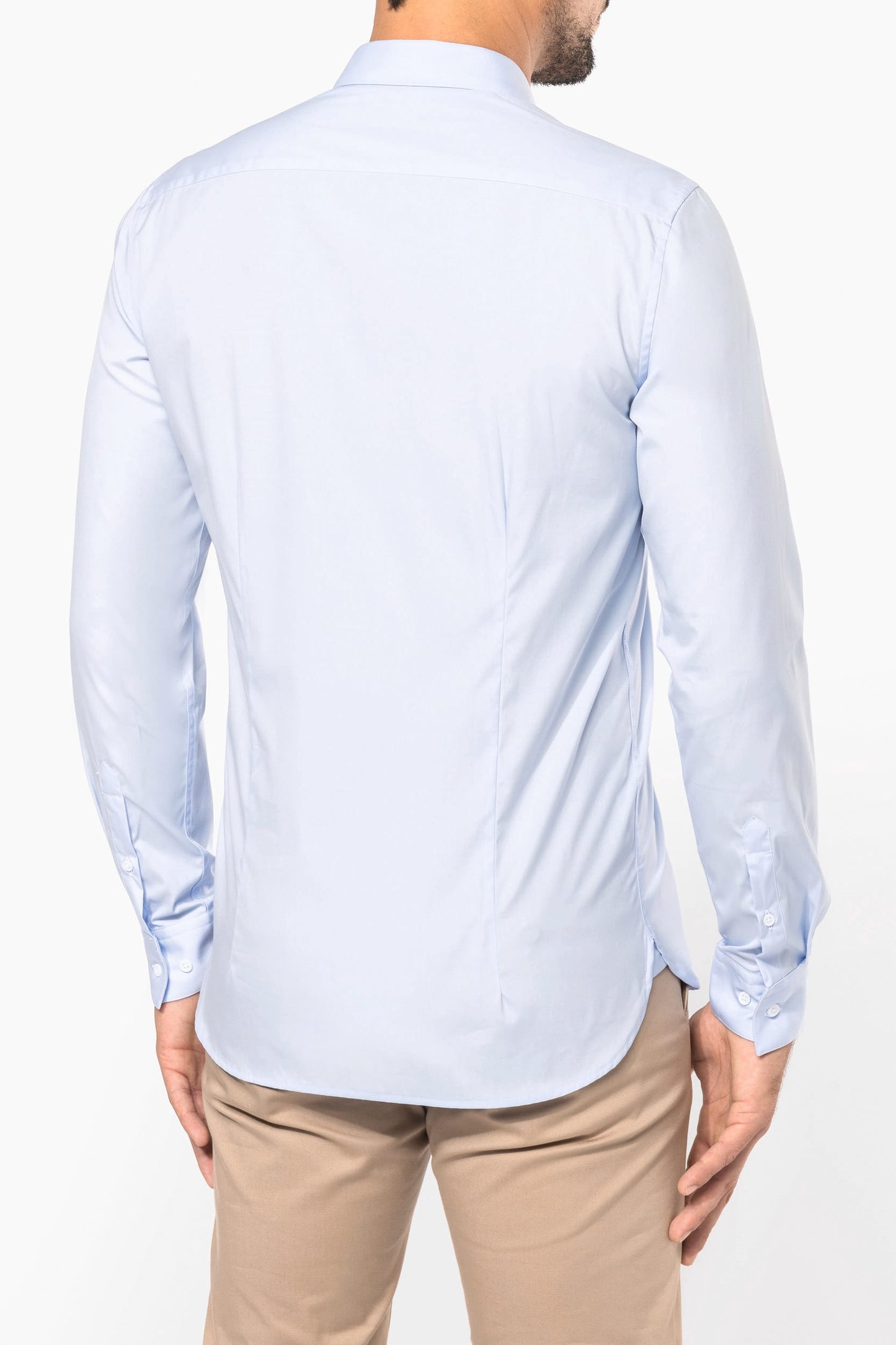 PK504 - Camicia uomo popeline maniche lunghe