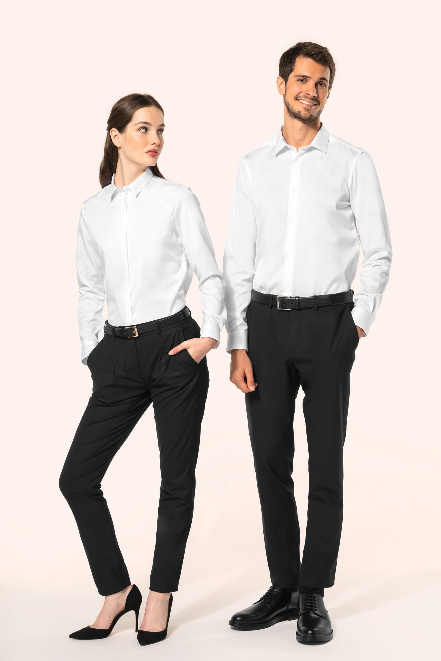PK506 - Camicia uomo twill maniche lunghe