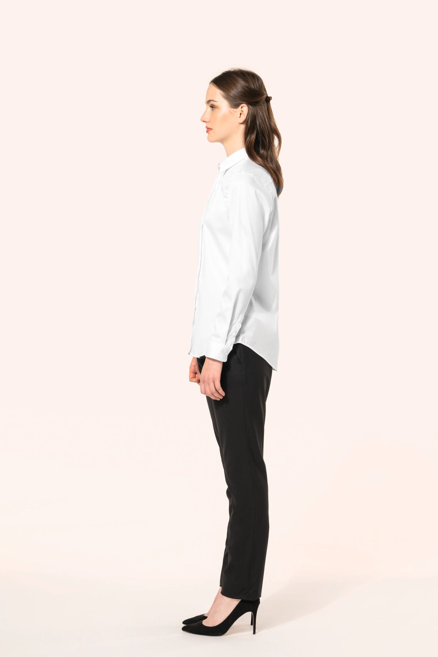 PK507 - Camicia donna twill maniche lunghe