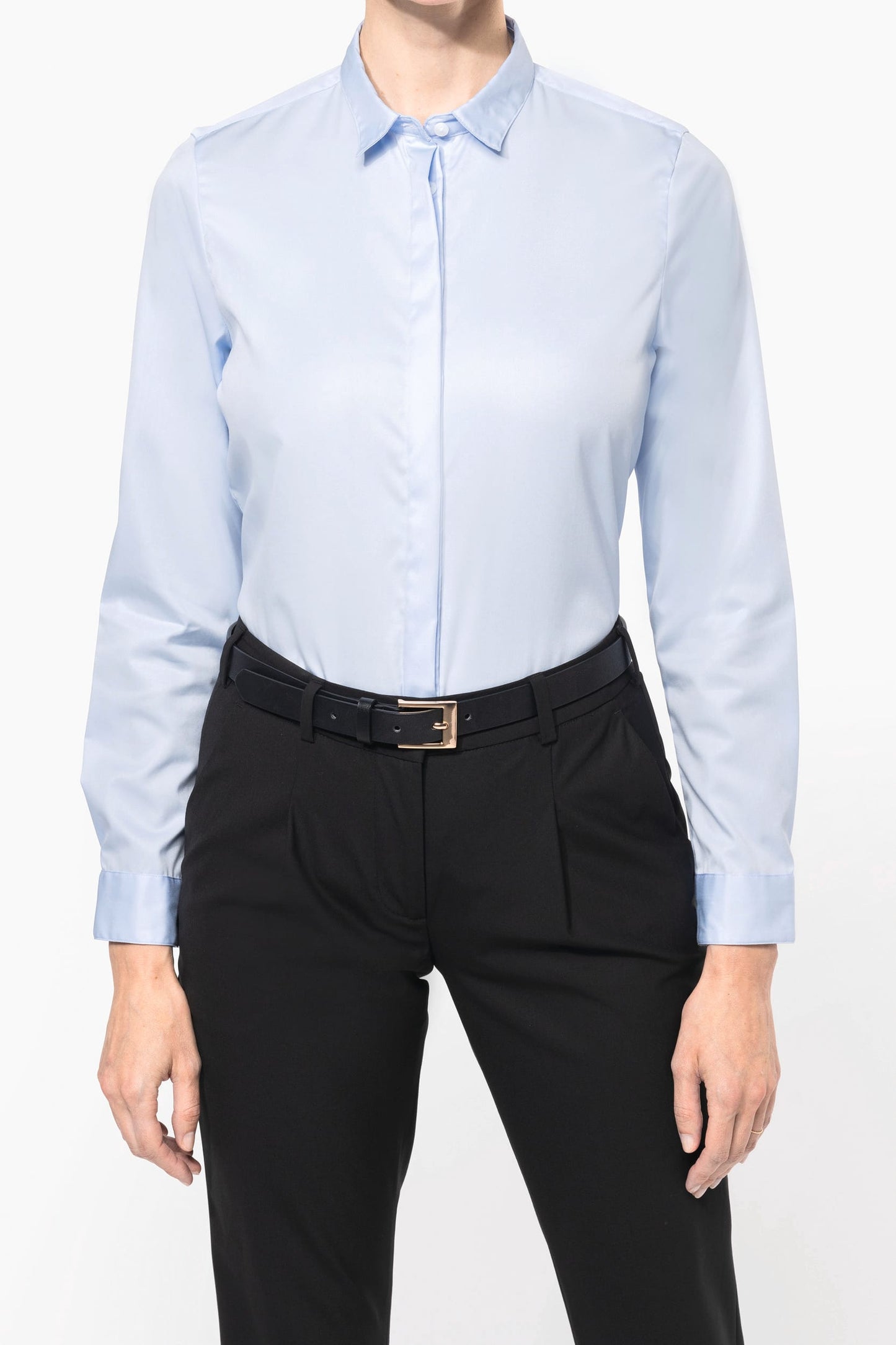 PK507 - Camicia donna twill maniche lunghe