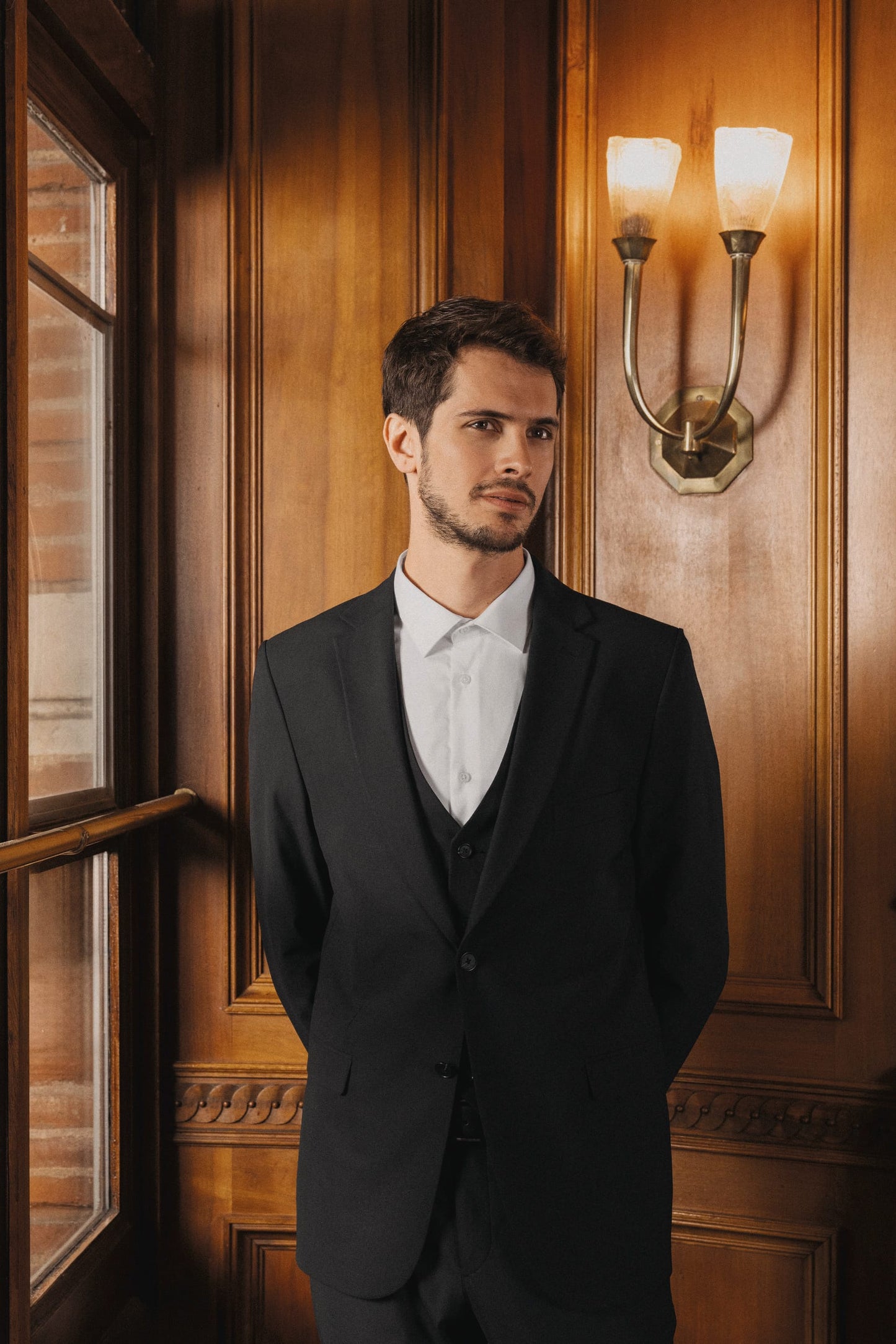 PK506 - Camicia uomo twill maniche lunghe