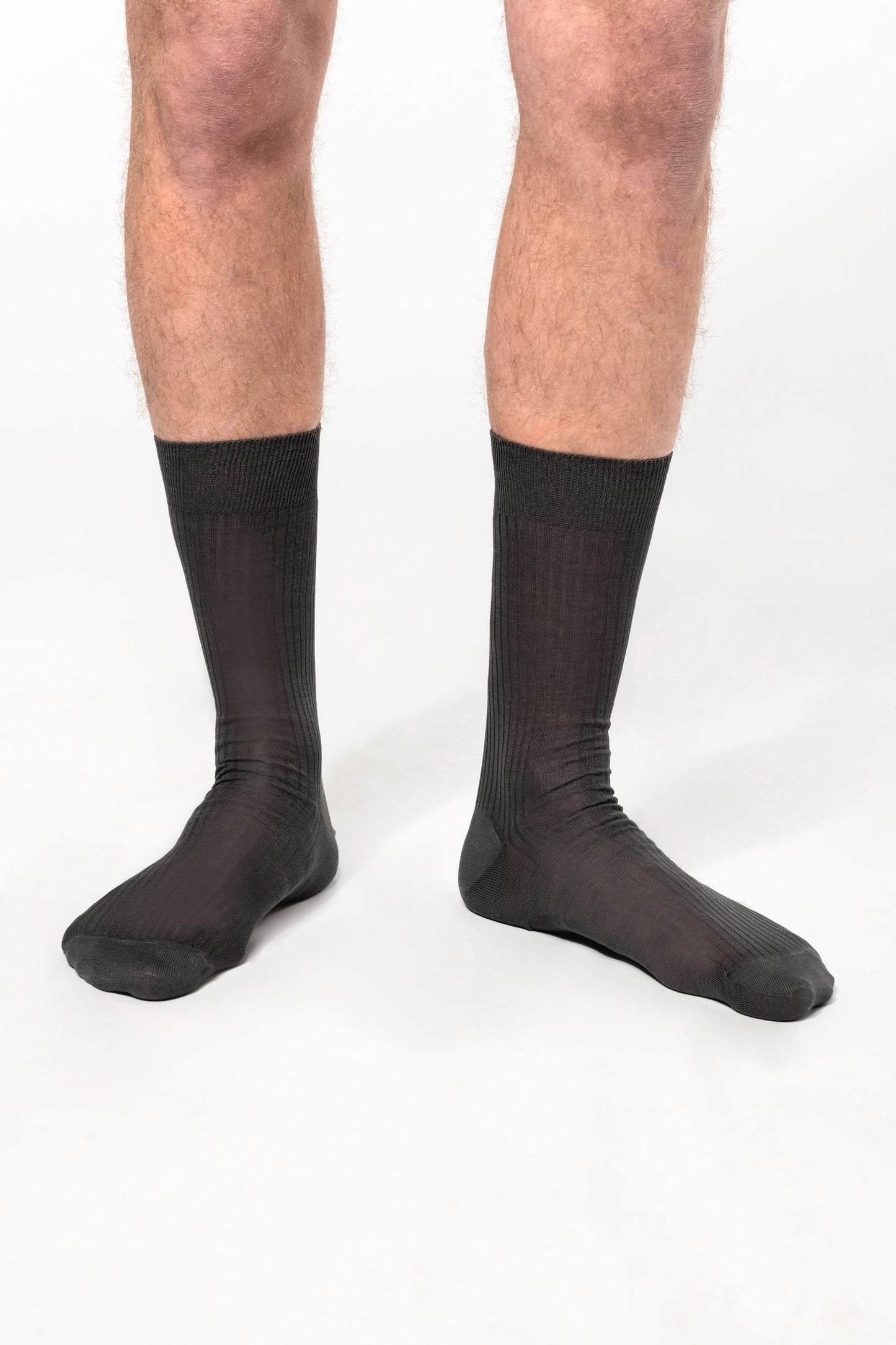 PK801 - Calze uomo in cotone a costine 4 x 2 con filo di Scozia