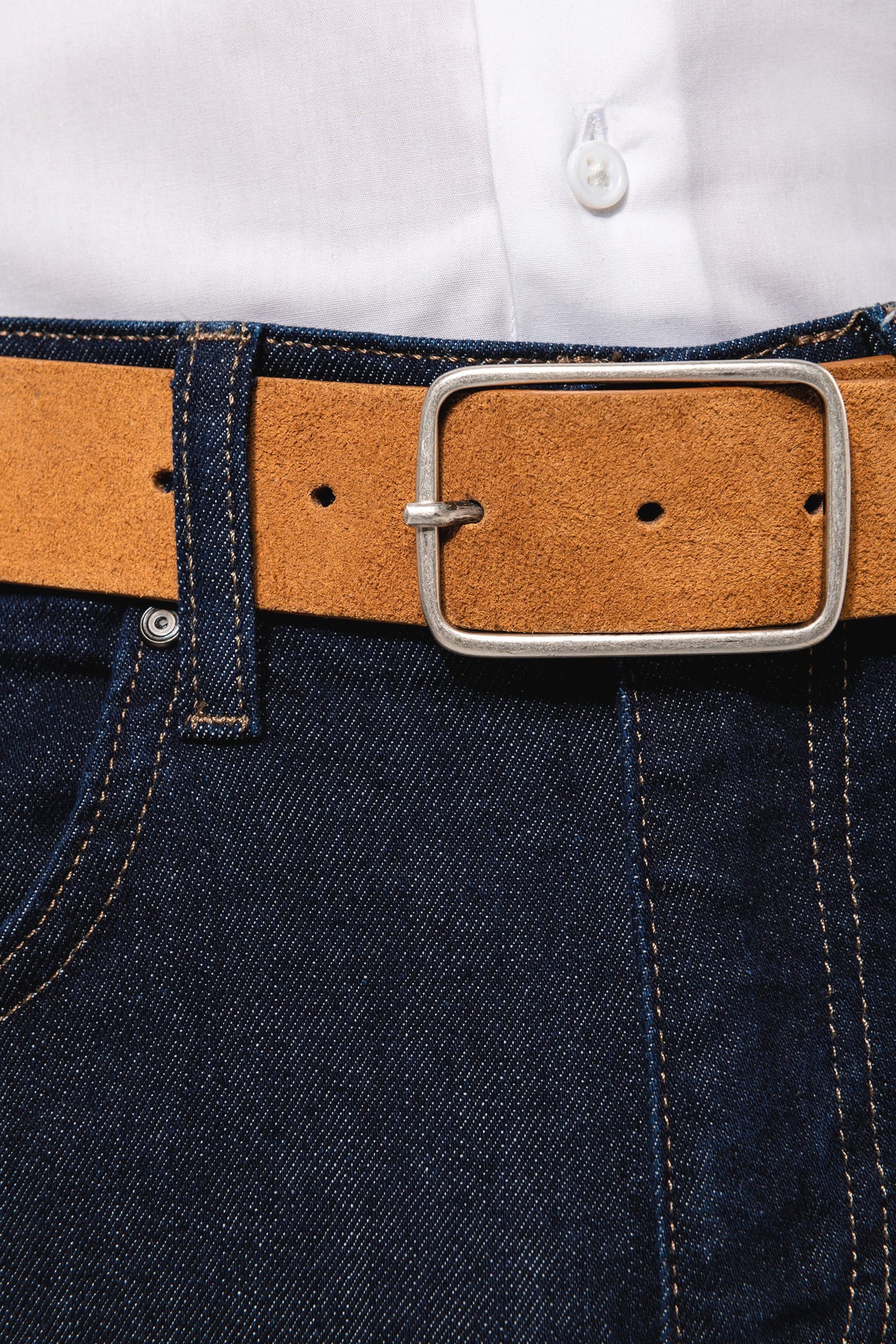 PK822 - Cintura uomo in pelle e velluto
