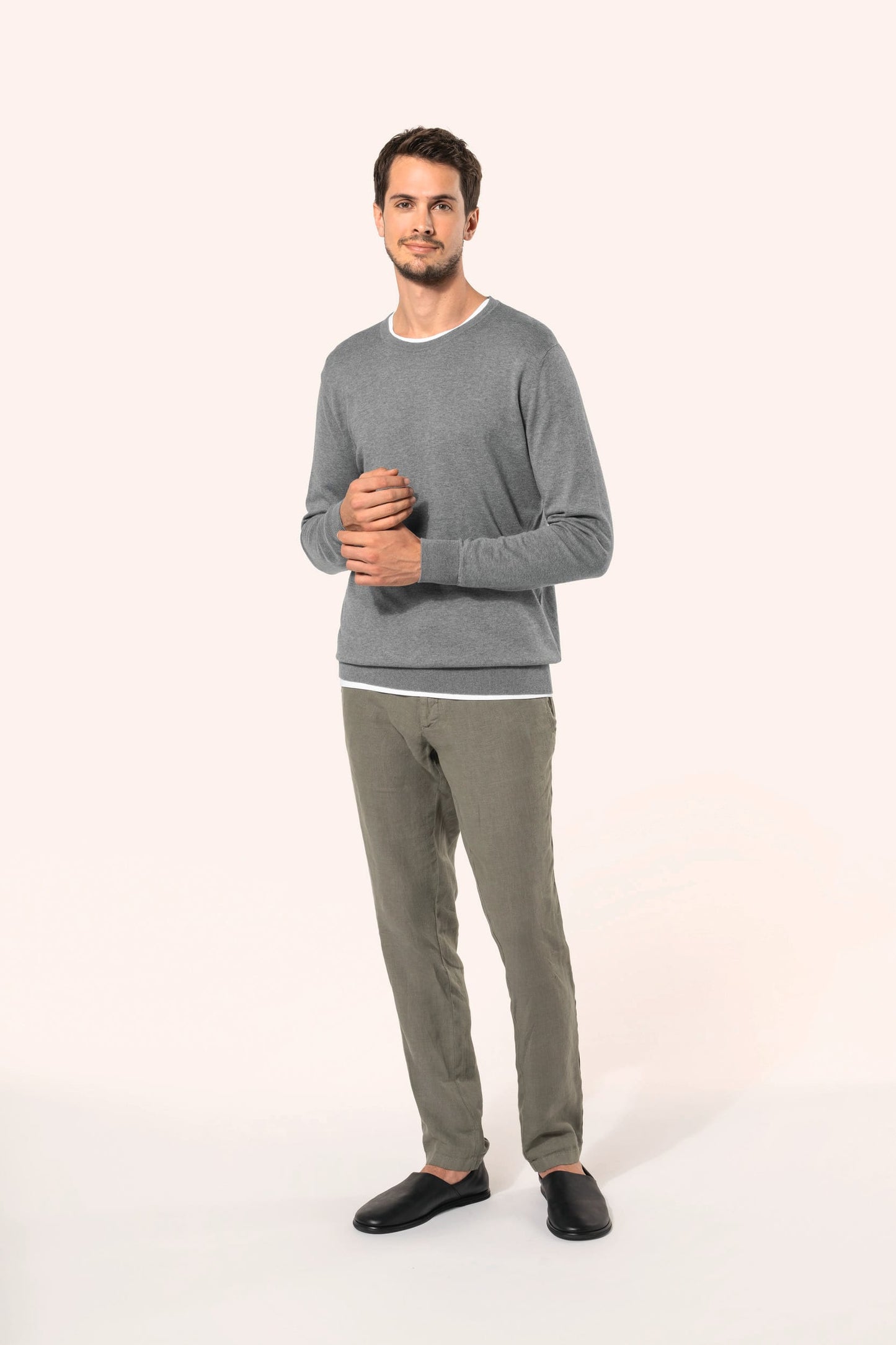 PK900 - Pullover uomo Supima® girocollo