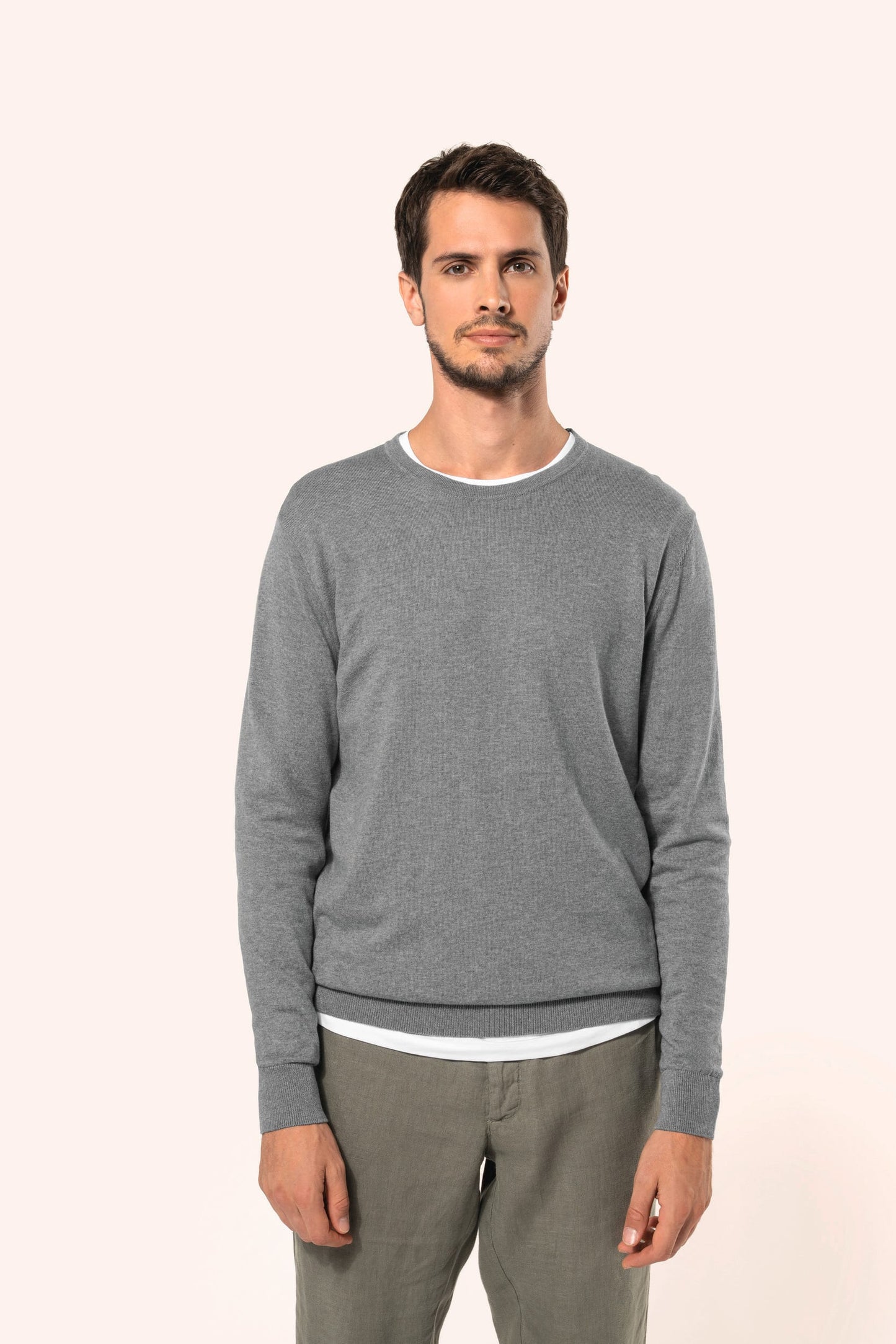 PK900 - Pullover uomo Supima® girocollo