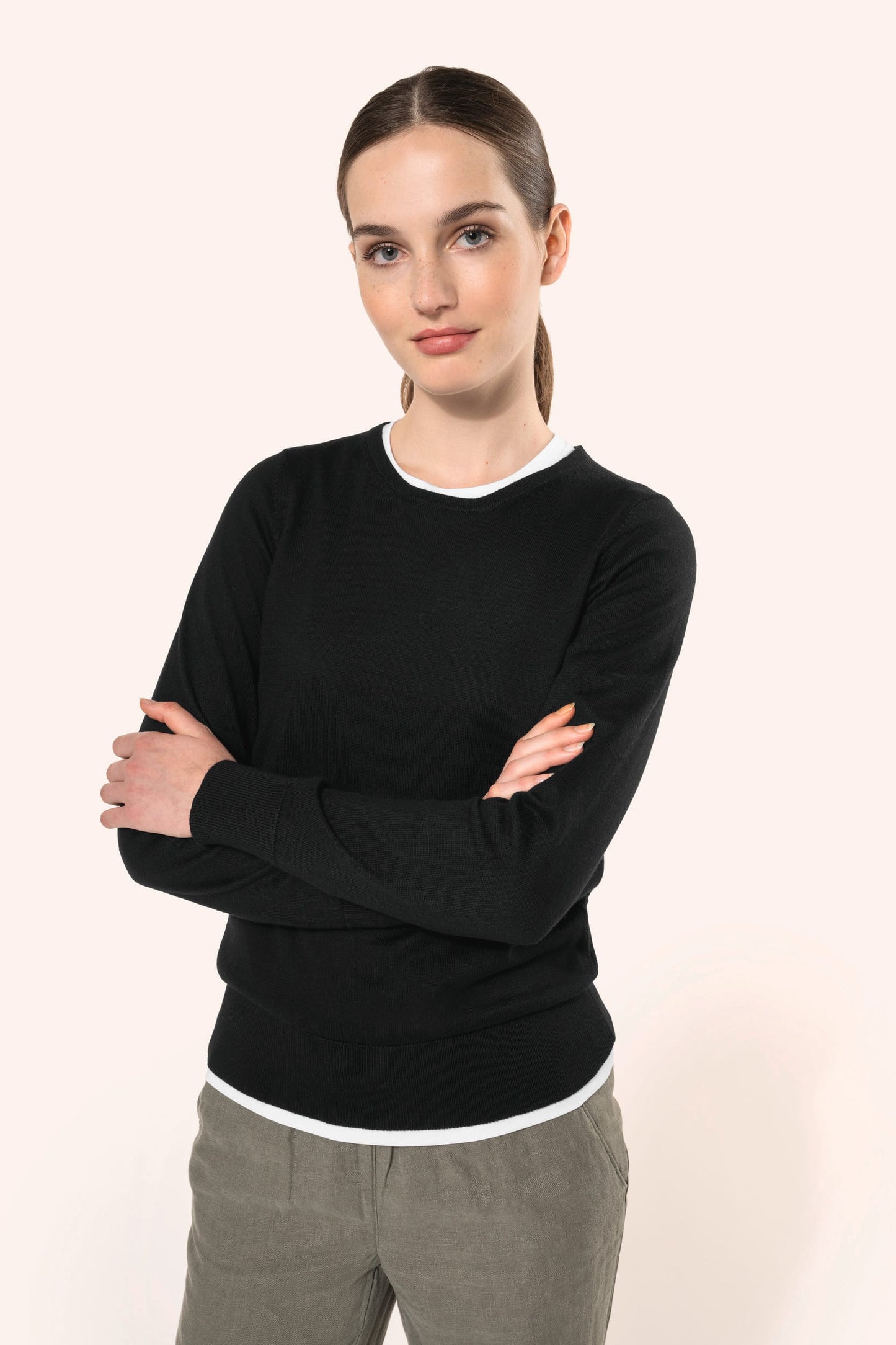 PK901 - Pullover donna Supima® girocollo