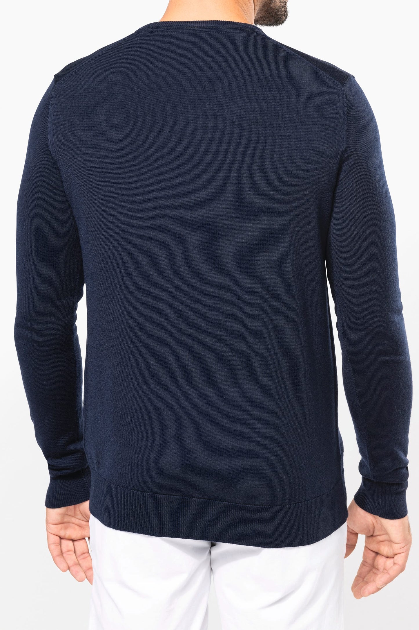 PK910 - Pullover uomo Merino con scollo a V