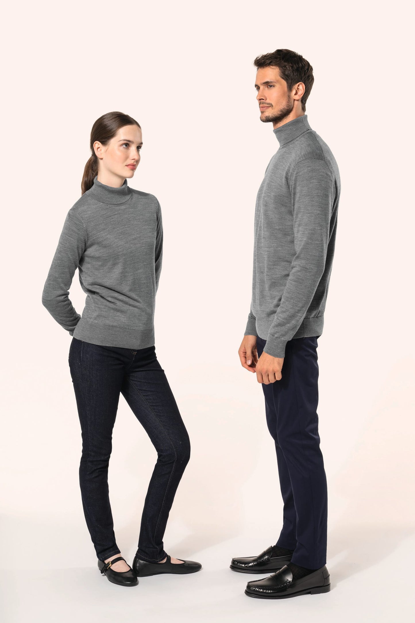 PK912 - Pullover uomo Merino con collo dolcevita