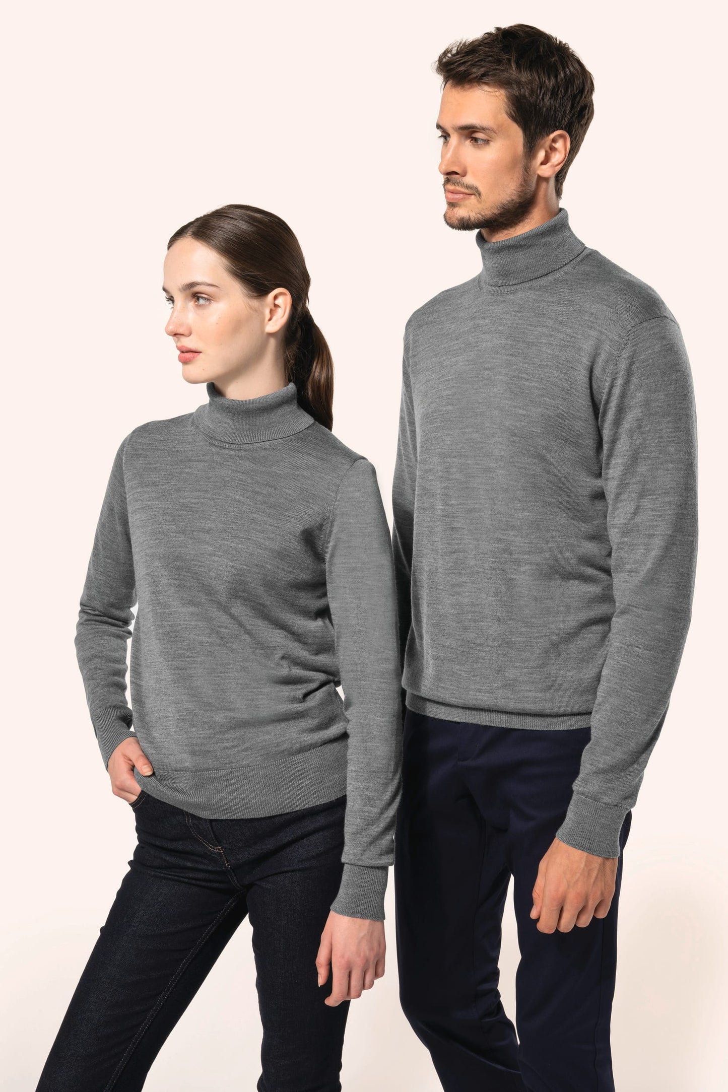 PK912 - Pullover uomo Merino con collo dolcevita