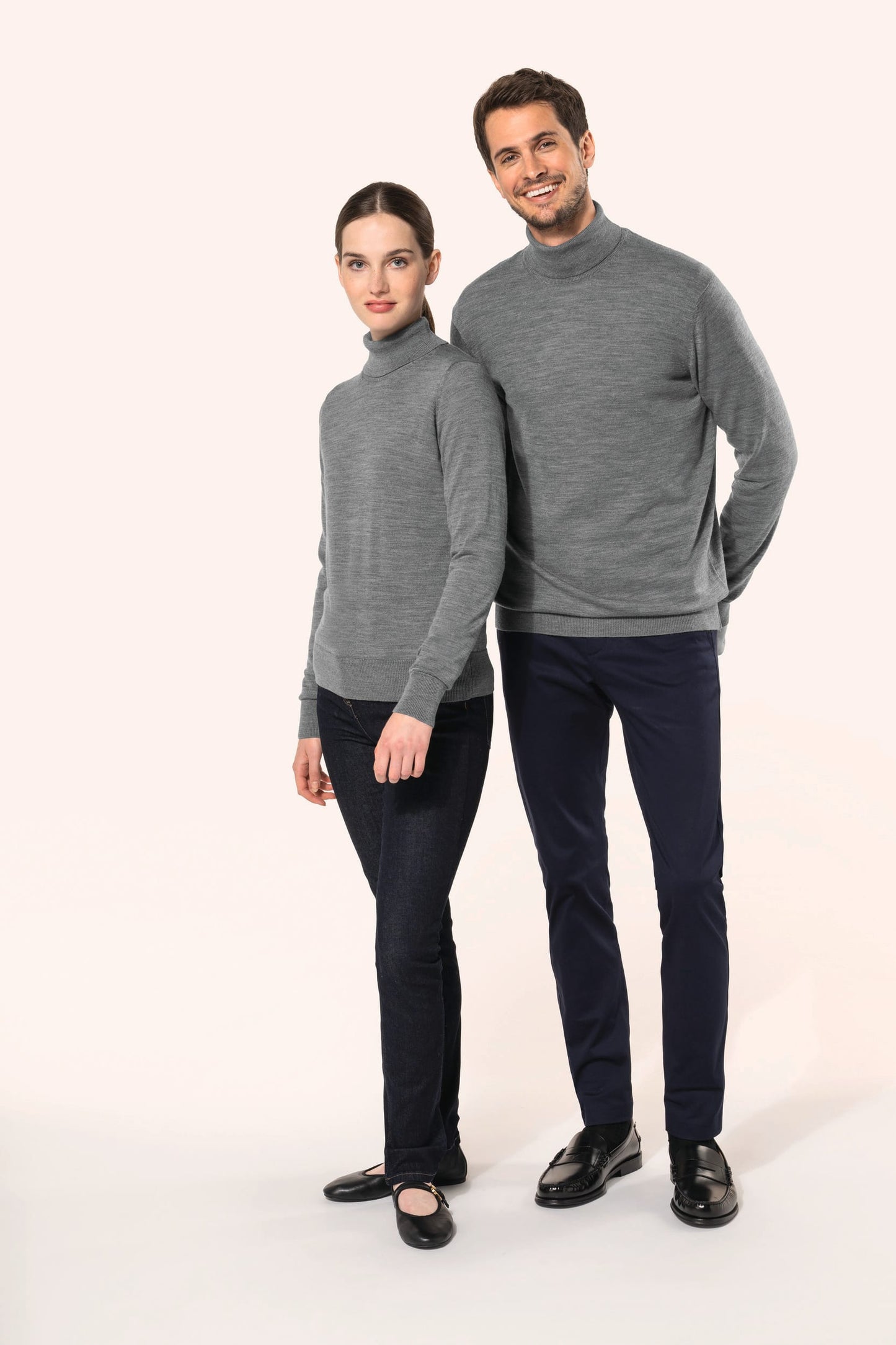 PK912 - Pullover uomo Merino con collo dolcevita
