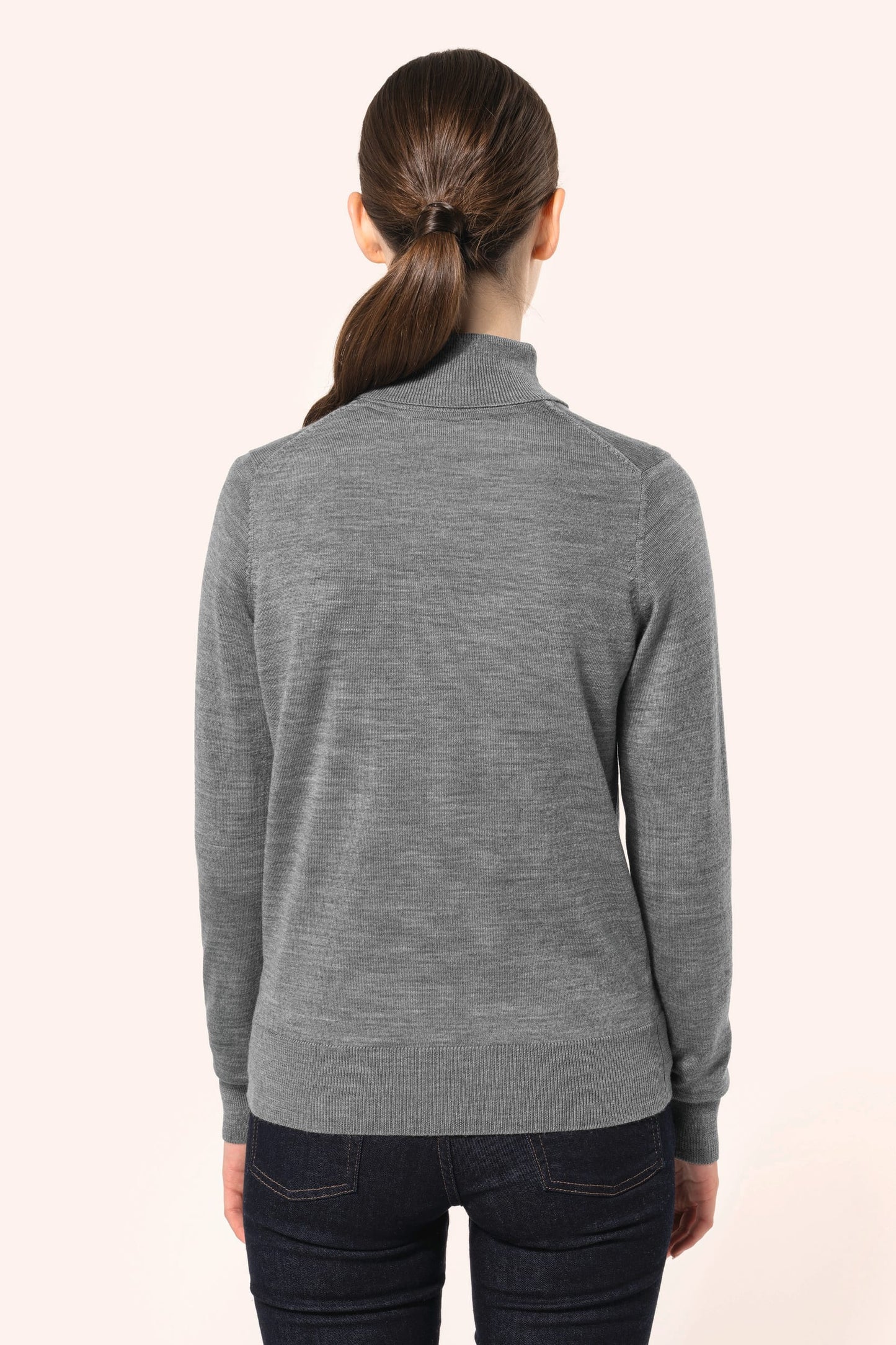 PK913 - Pullover donna Merino con collo dolcevita