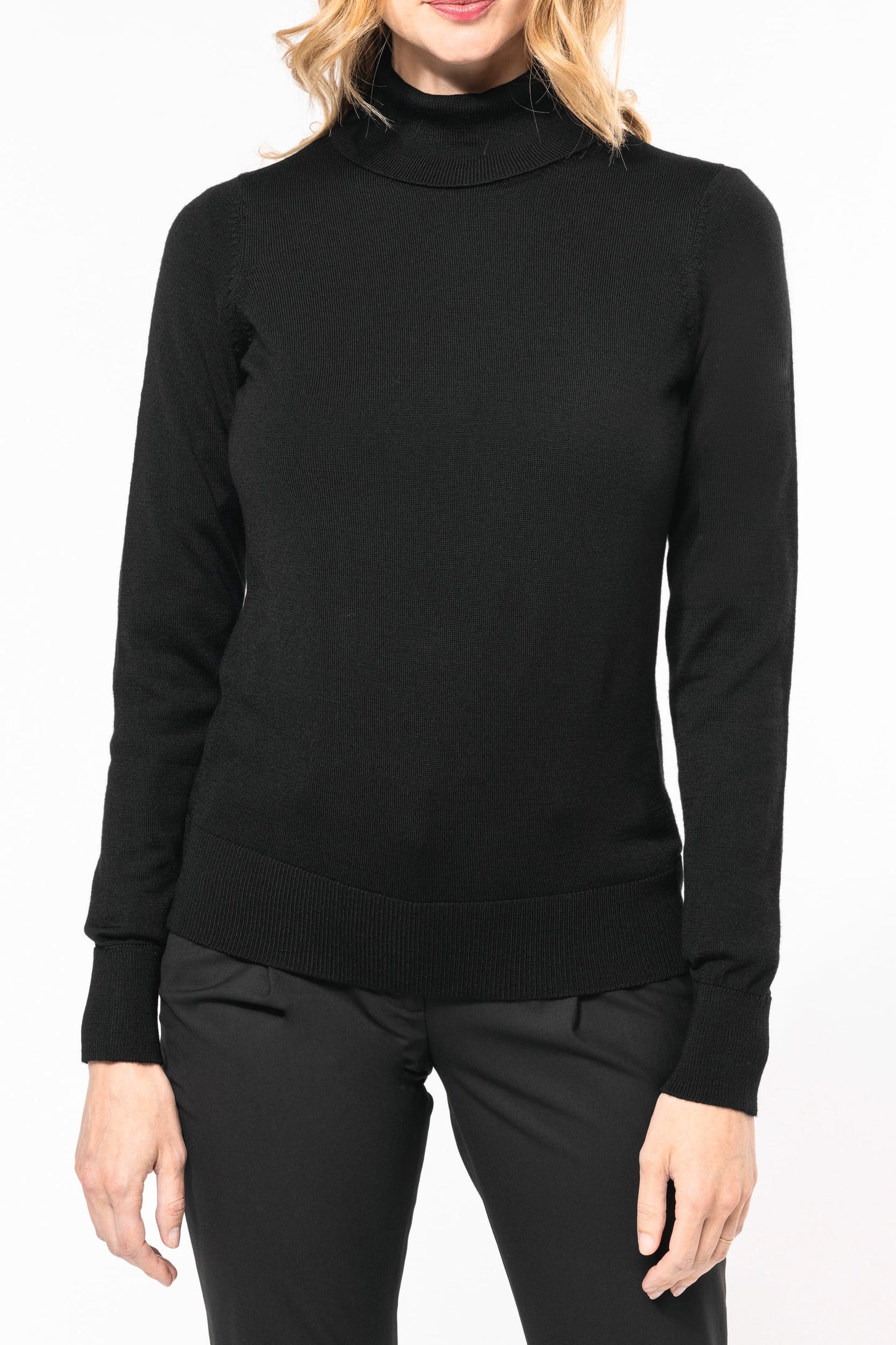 PK913 - Pullover donna Merino con collo dolcevita