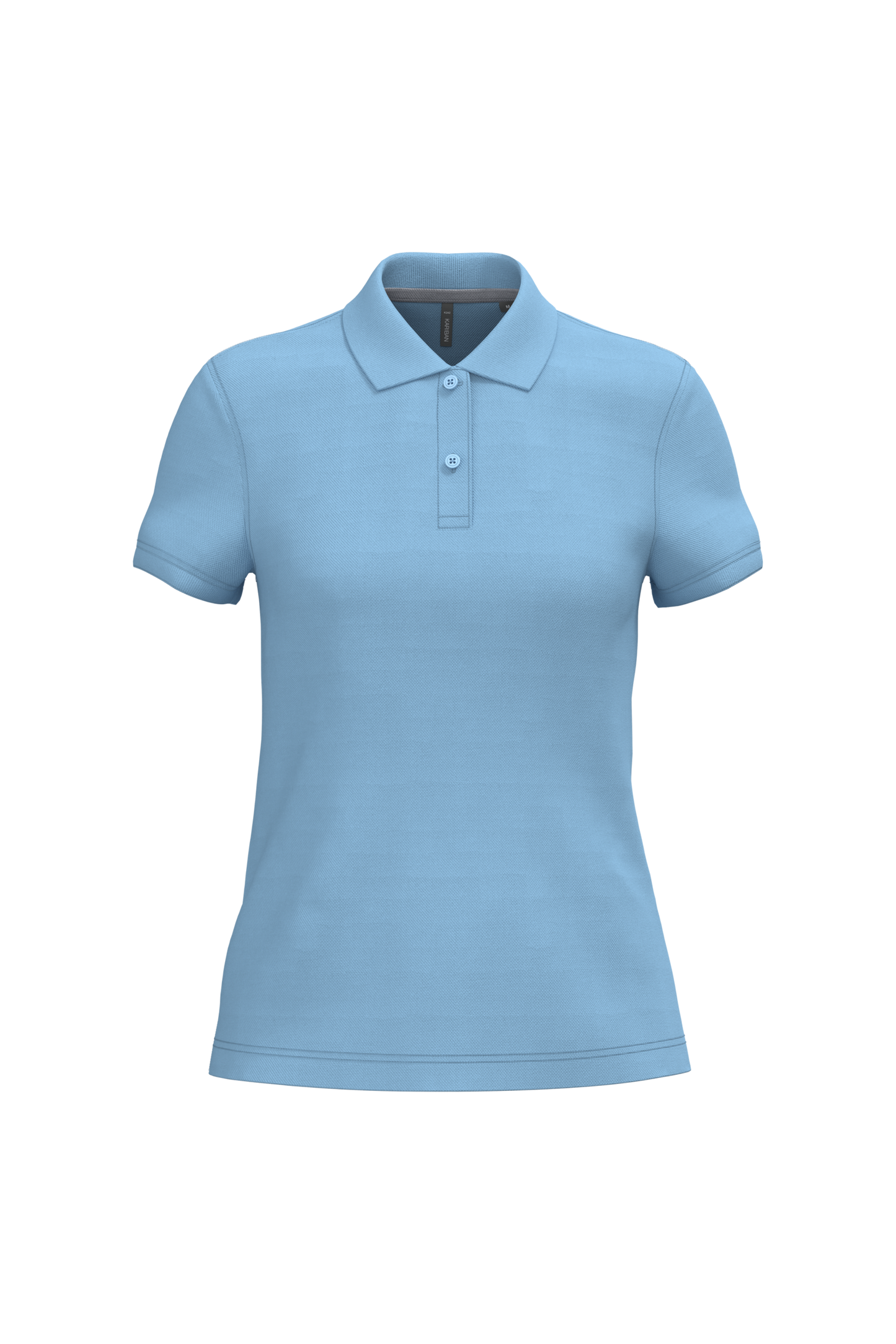 Polo piqué donna manica corta (K242C-taglie-grandi)