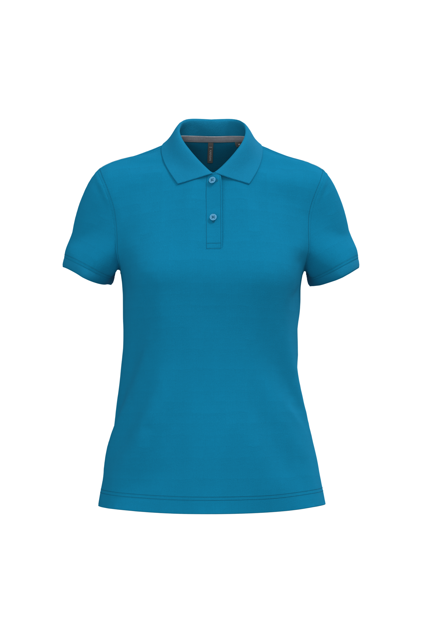 Polo piqué donna manica corta (K242C-taglie-grandi)