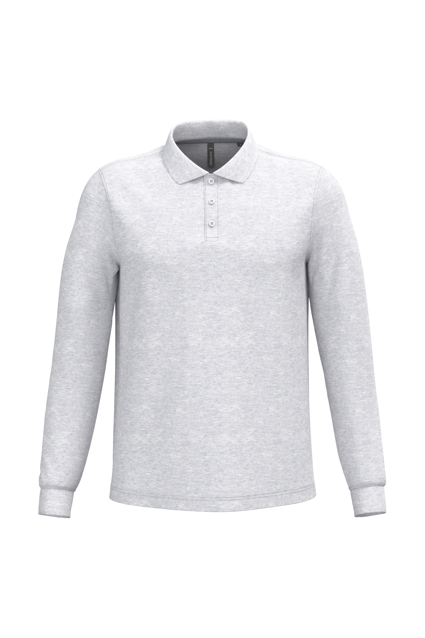 Polo piqué uomo manica lunga (K243C-taglie-extralarge)