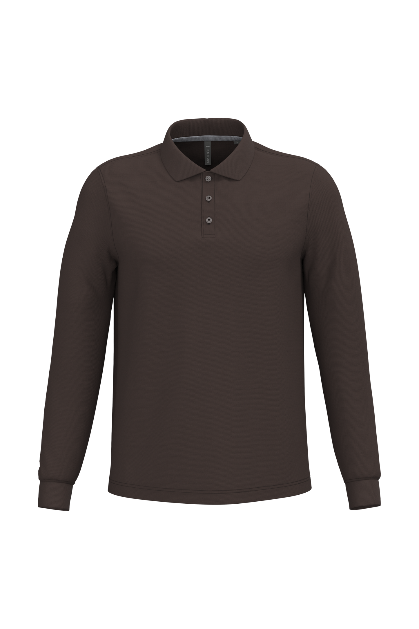 Polo piqué uomo manica lunga (K243C-taglie-extralarge)