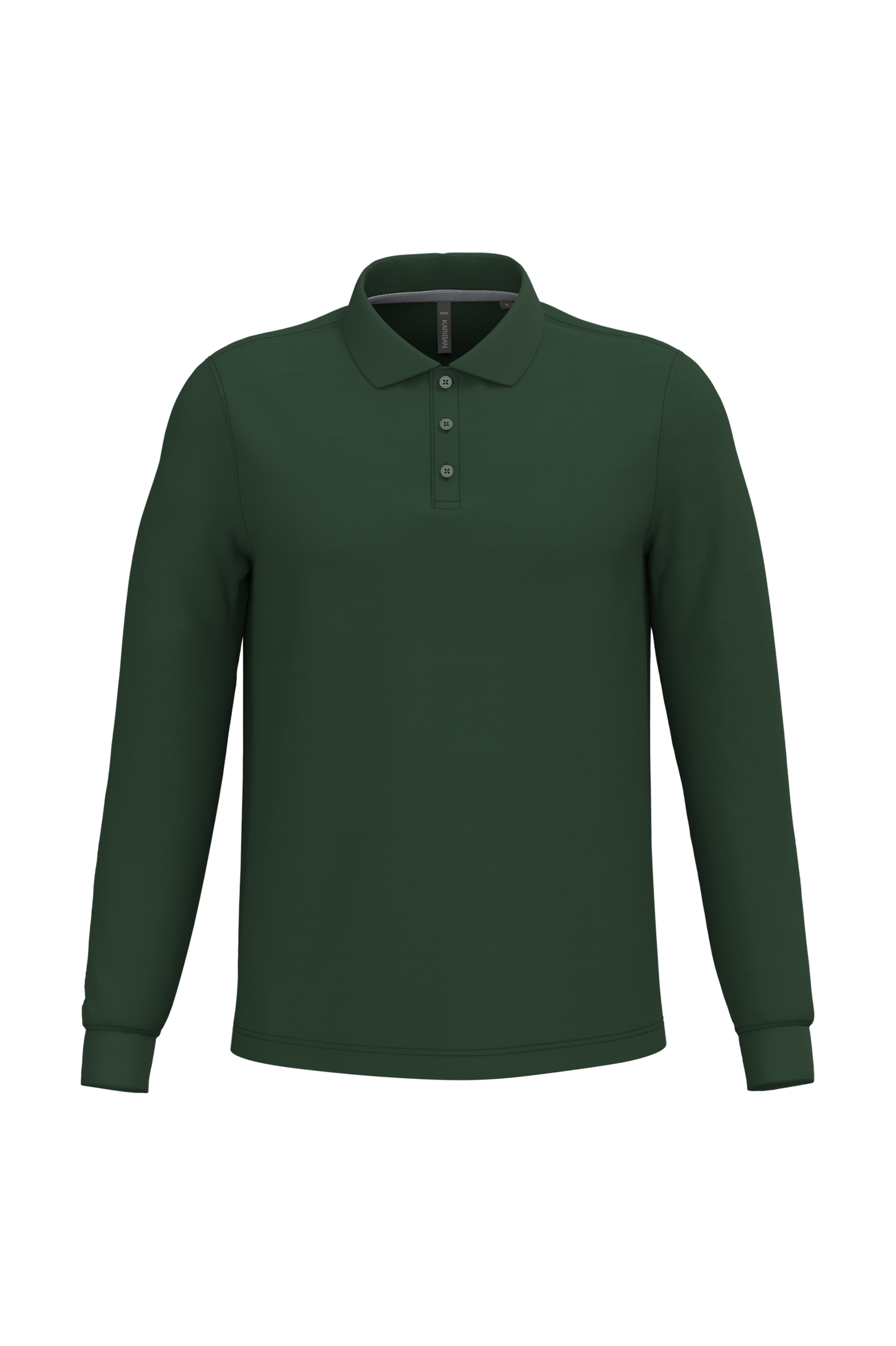 Polo piqué uomo manica lunga (K243C-taglie-grandi)