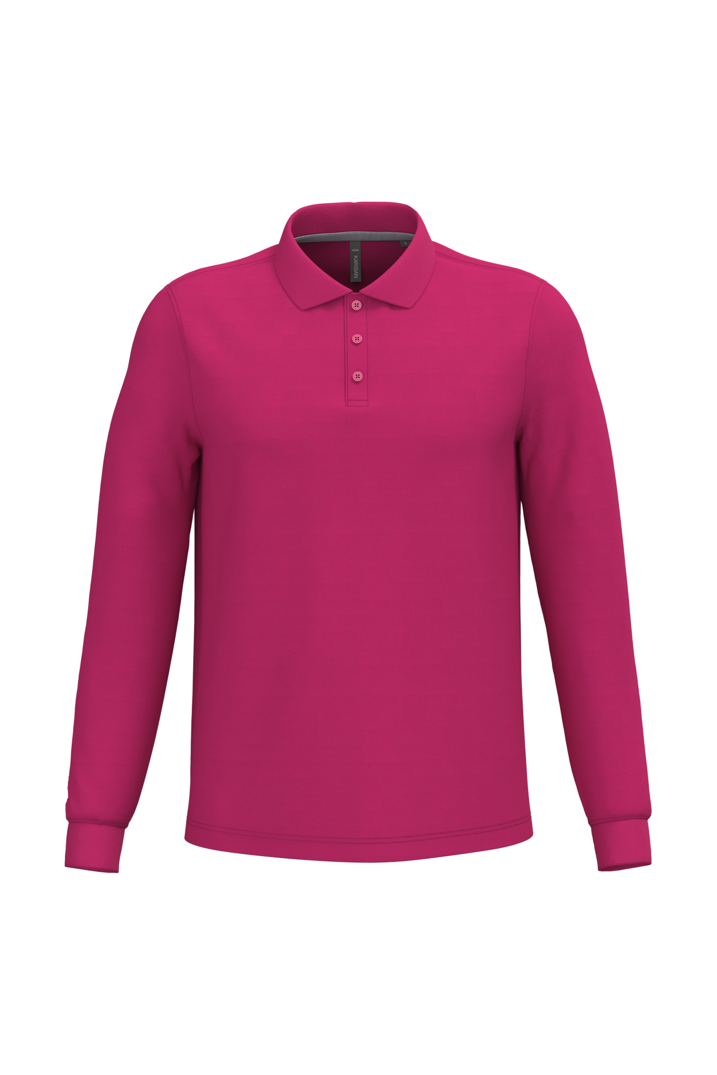 Polo piqué uomo manica lunga (K243C-taglie-grandi)