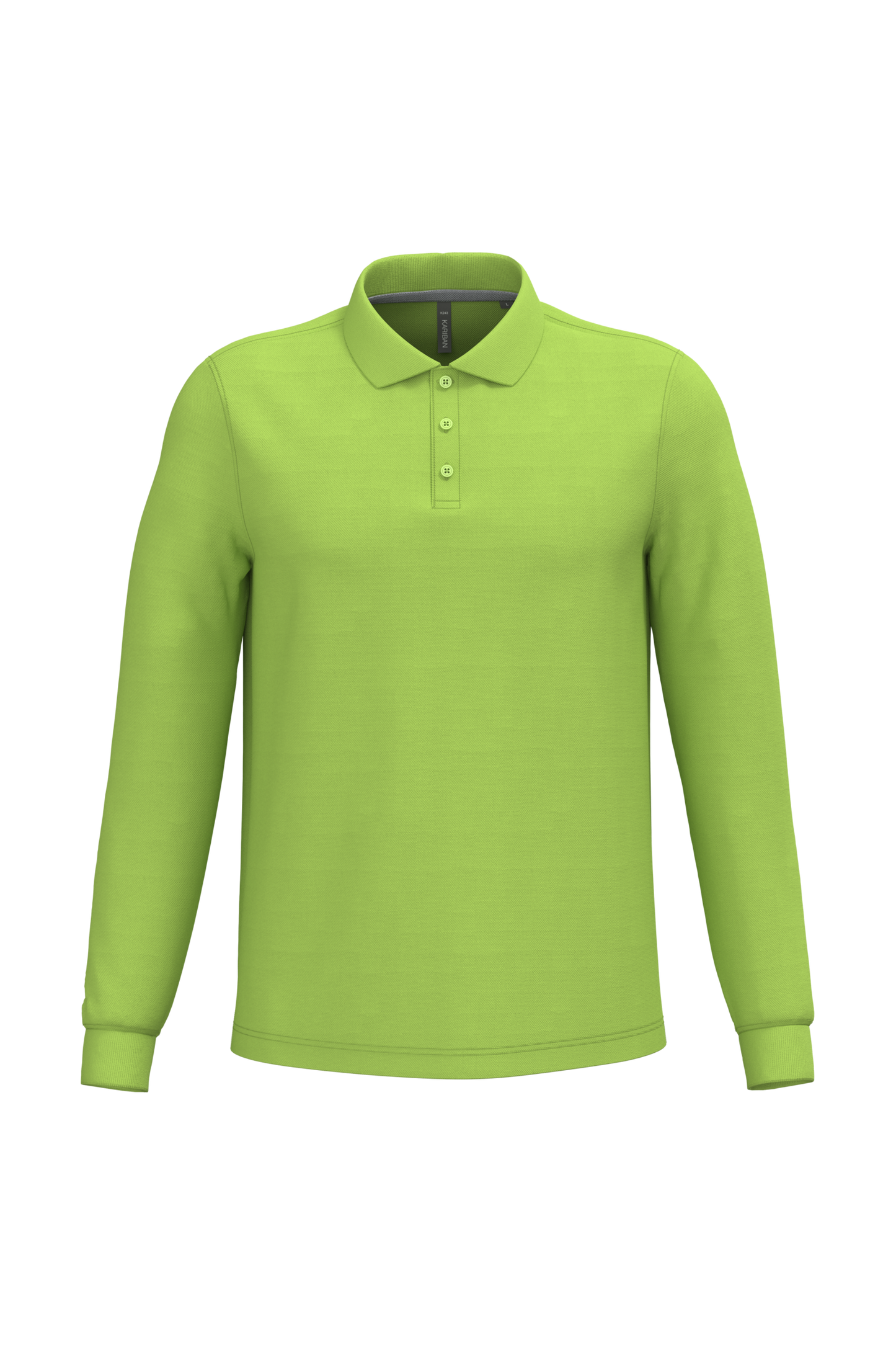 Polo piqué uomo manica lunga (K243C-taglie-extralarge)