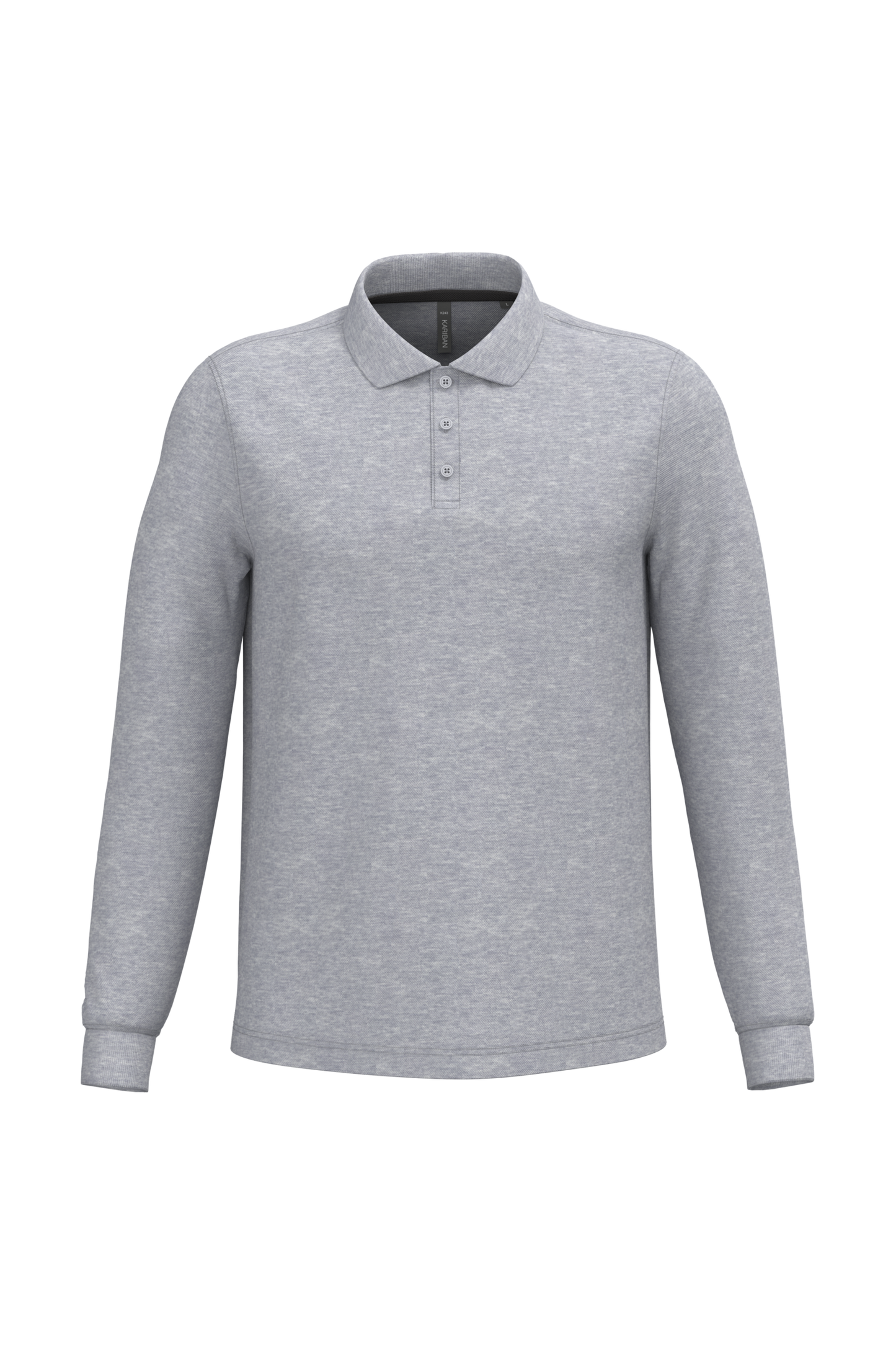 Polo piqué uomo manica lunga (K243C-taglie-extralarge)