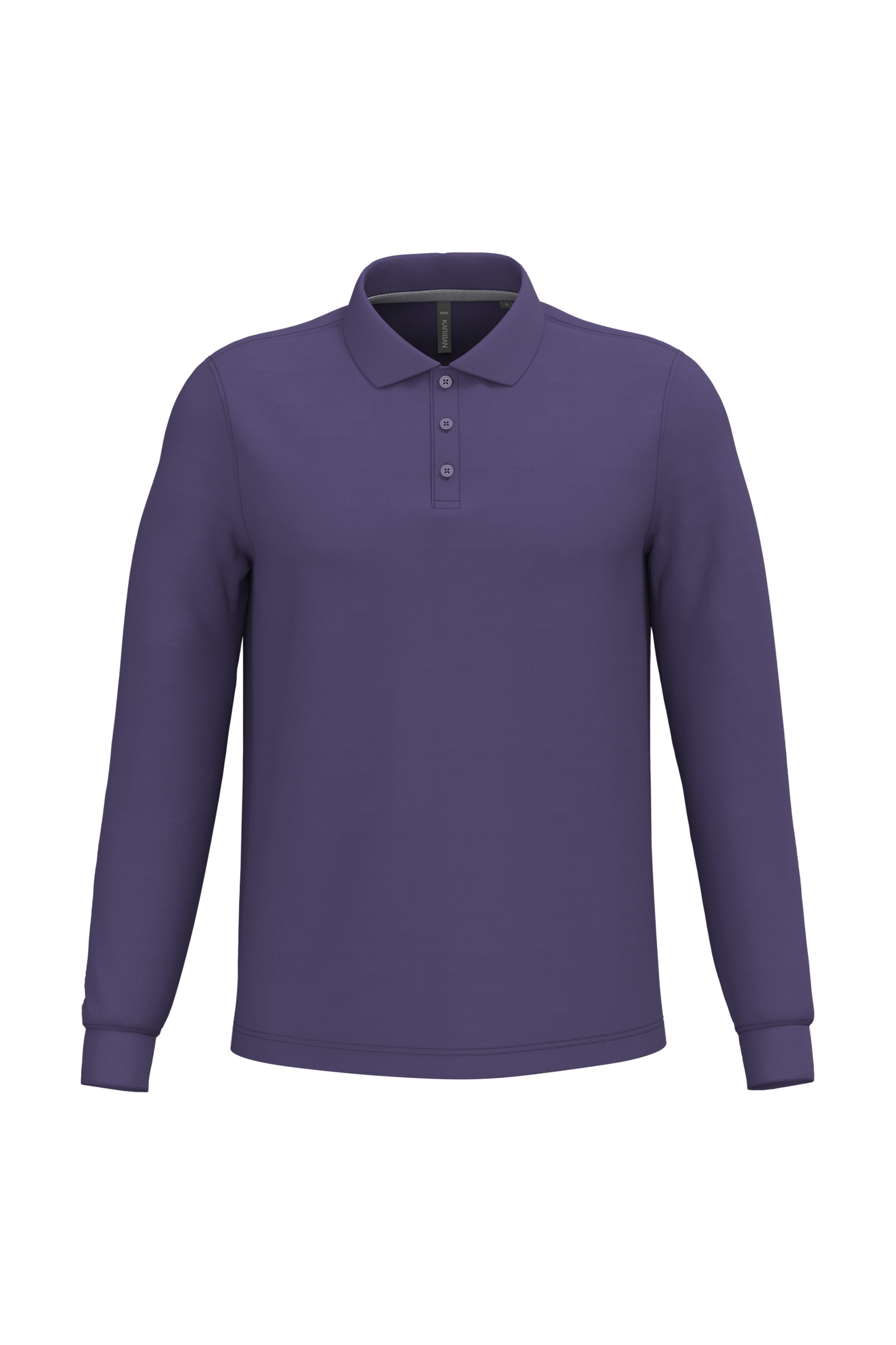 Polo piqué uomo manica lunga (K243C-taglie-extralarge)