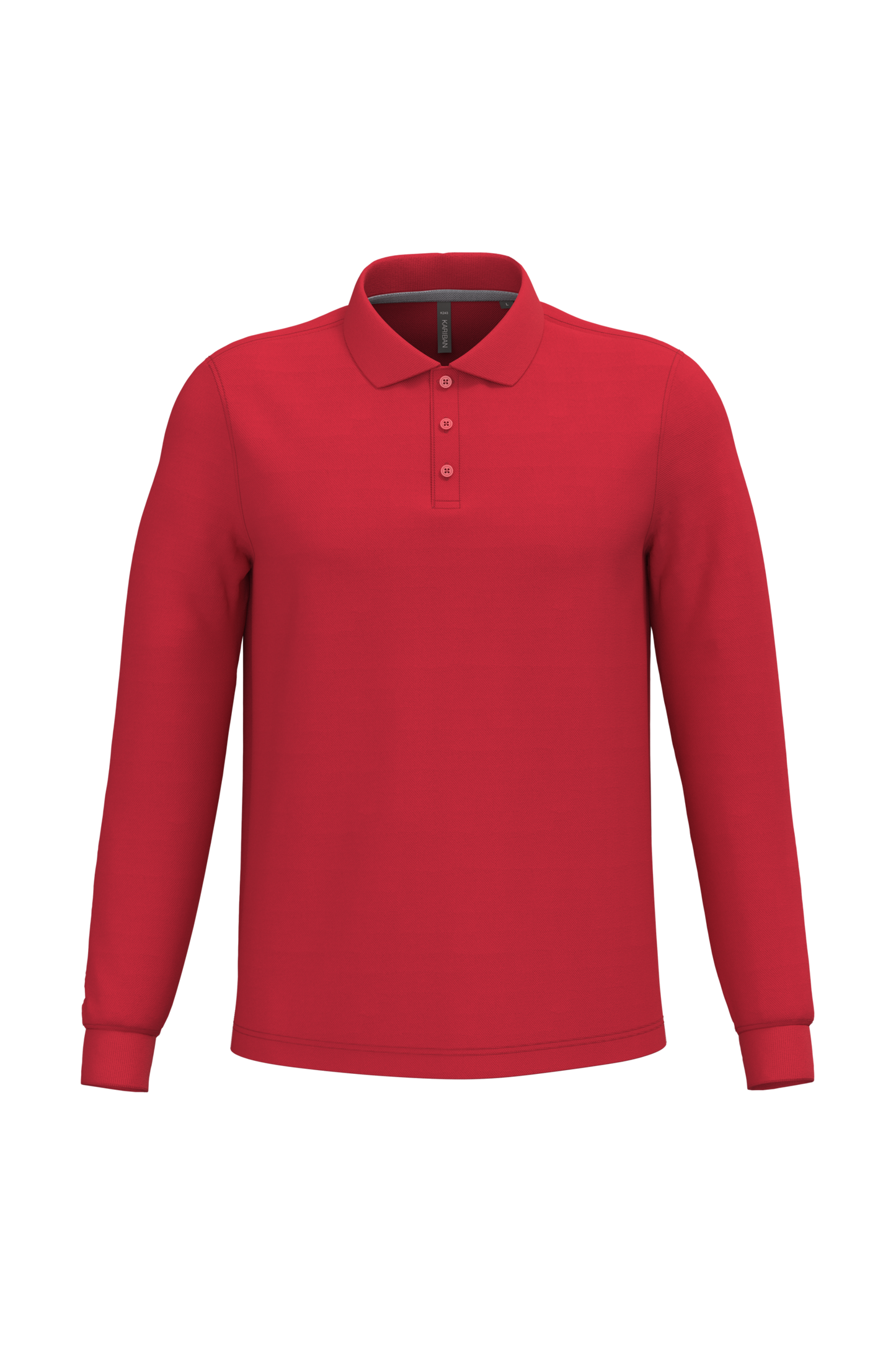 Polo piqué uomo manica lunga (K243C-taglie-grandi)