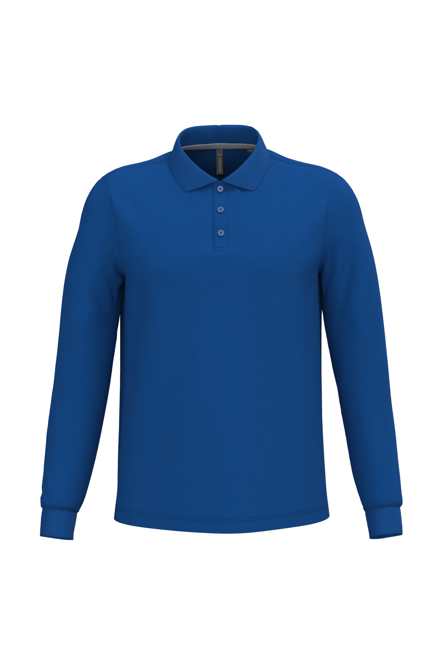 Polo piqué uomo manica lunga (K243C-taglie-grandi)