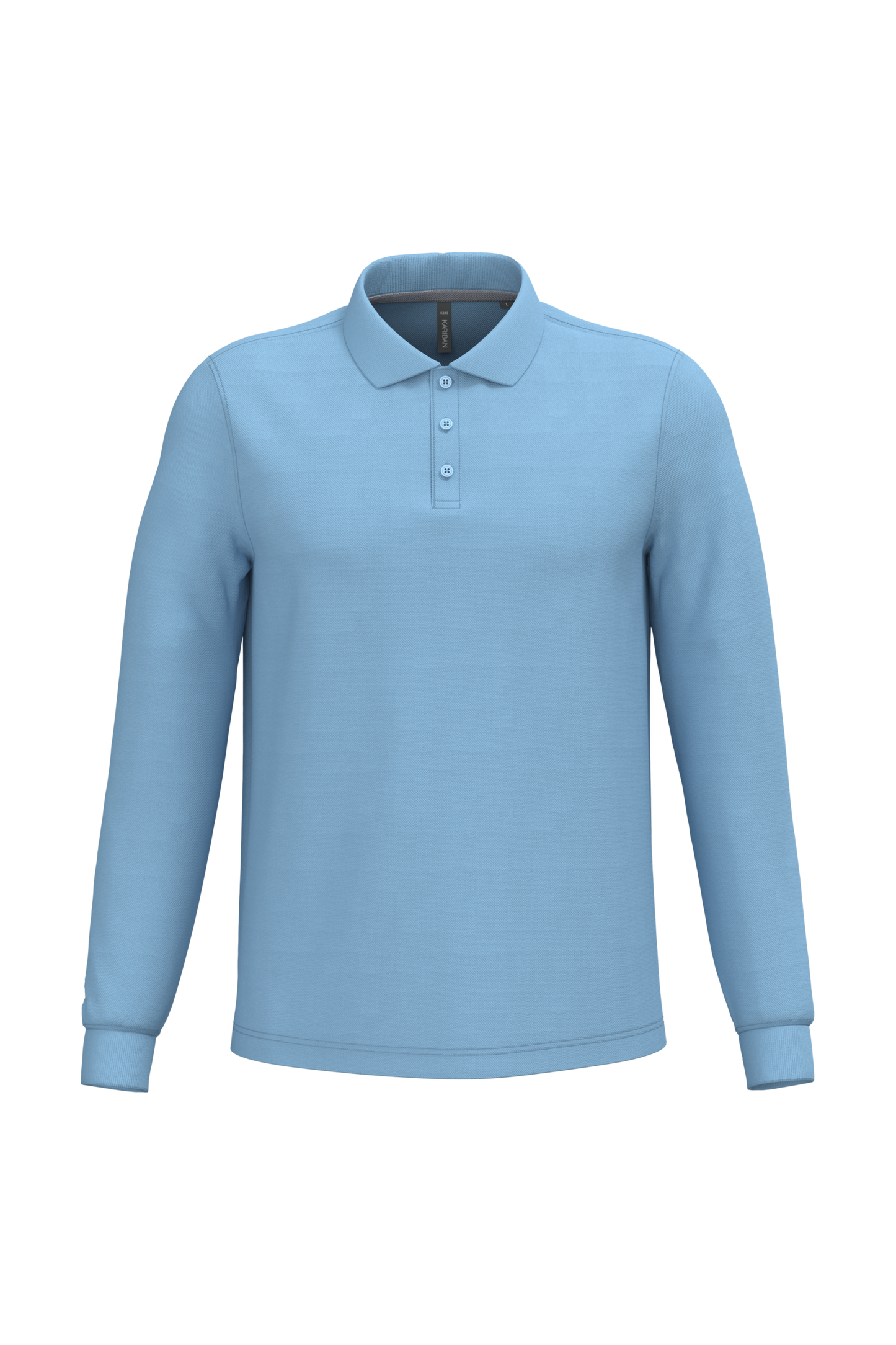 Polo piqué uomo manica lunga (K243C-taglie-extralarge)