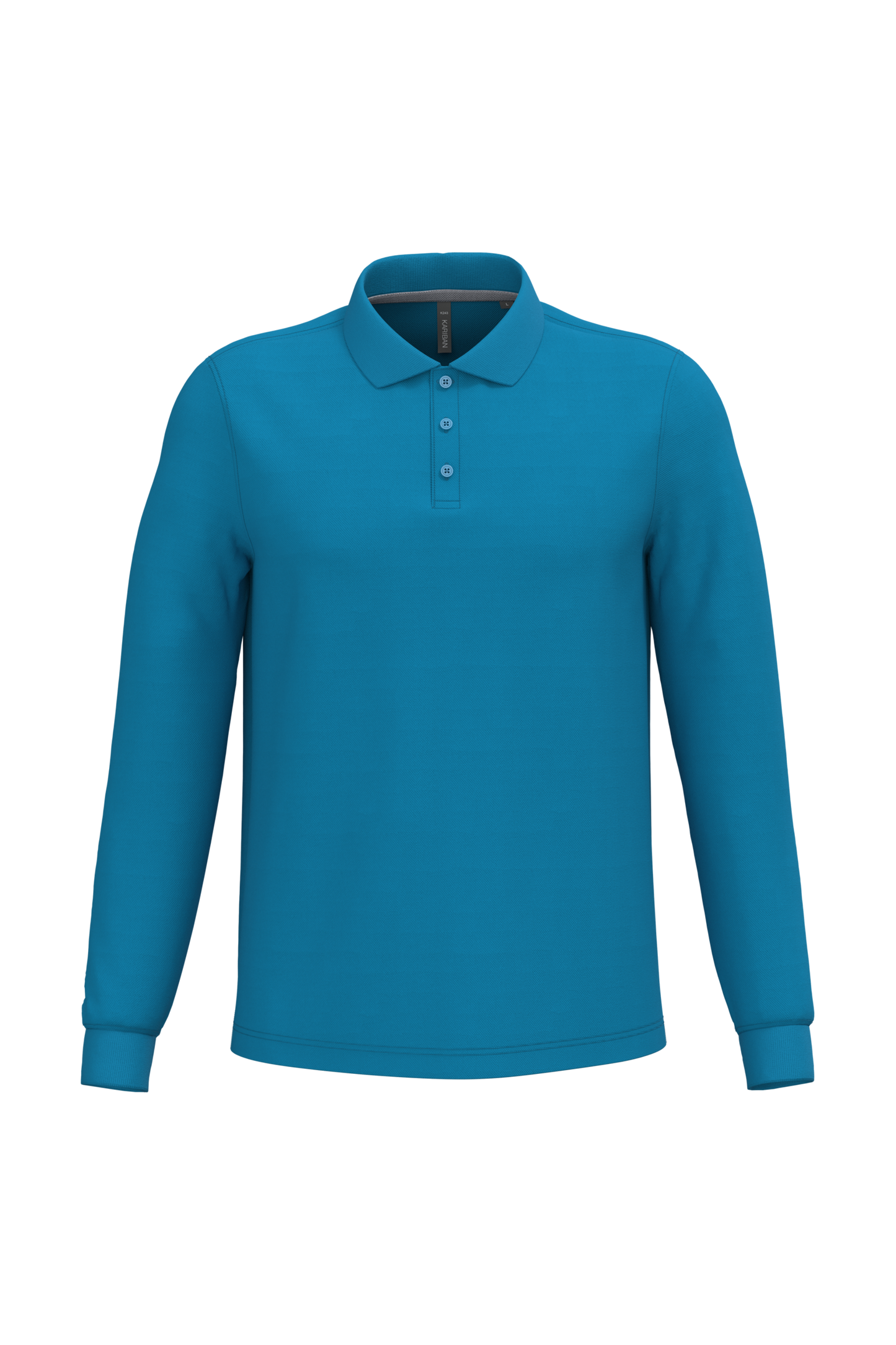 Polo piqué uomo manica lunga (K243C-taglie-extralarge)