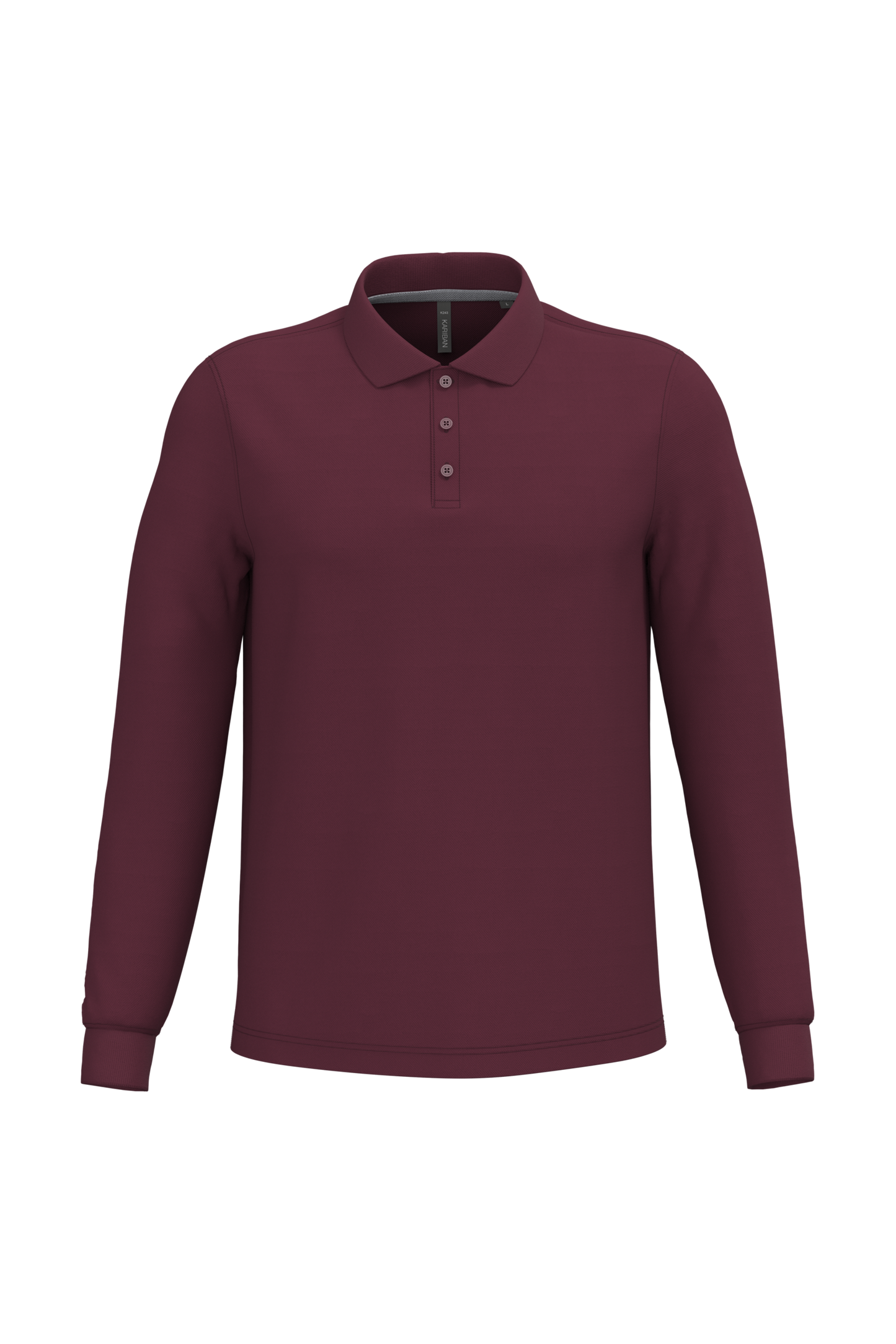 Polo piqué uomo manica lunga (K243C-taglie-grandi)