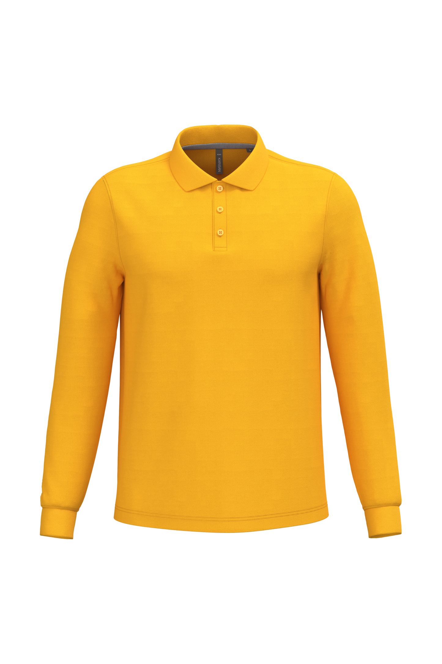 Polo piqué uomo manica lunga (K243C-taglie-grandi)