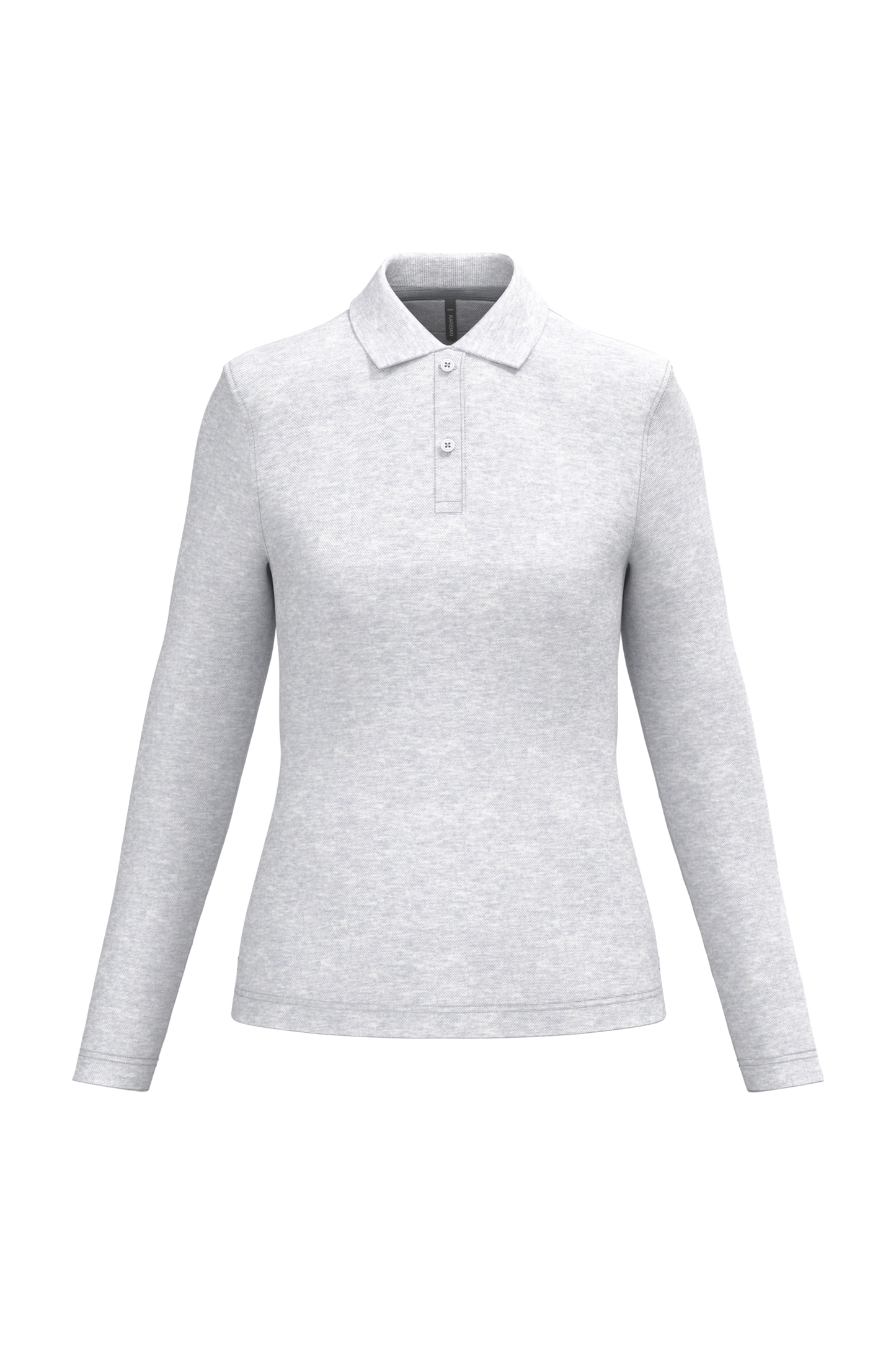 Polo piqué donna manica lunga (K244C-taglie-grandi)