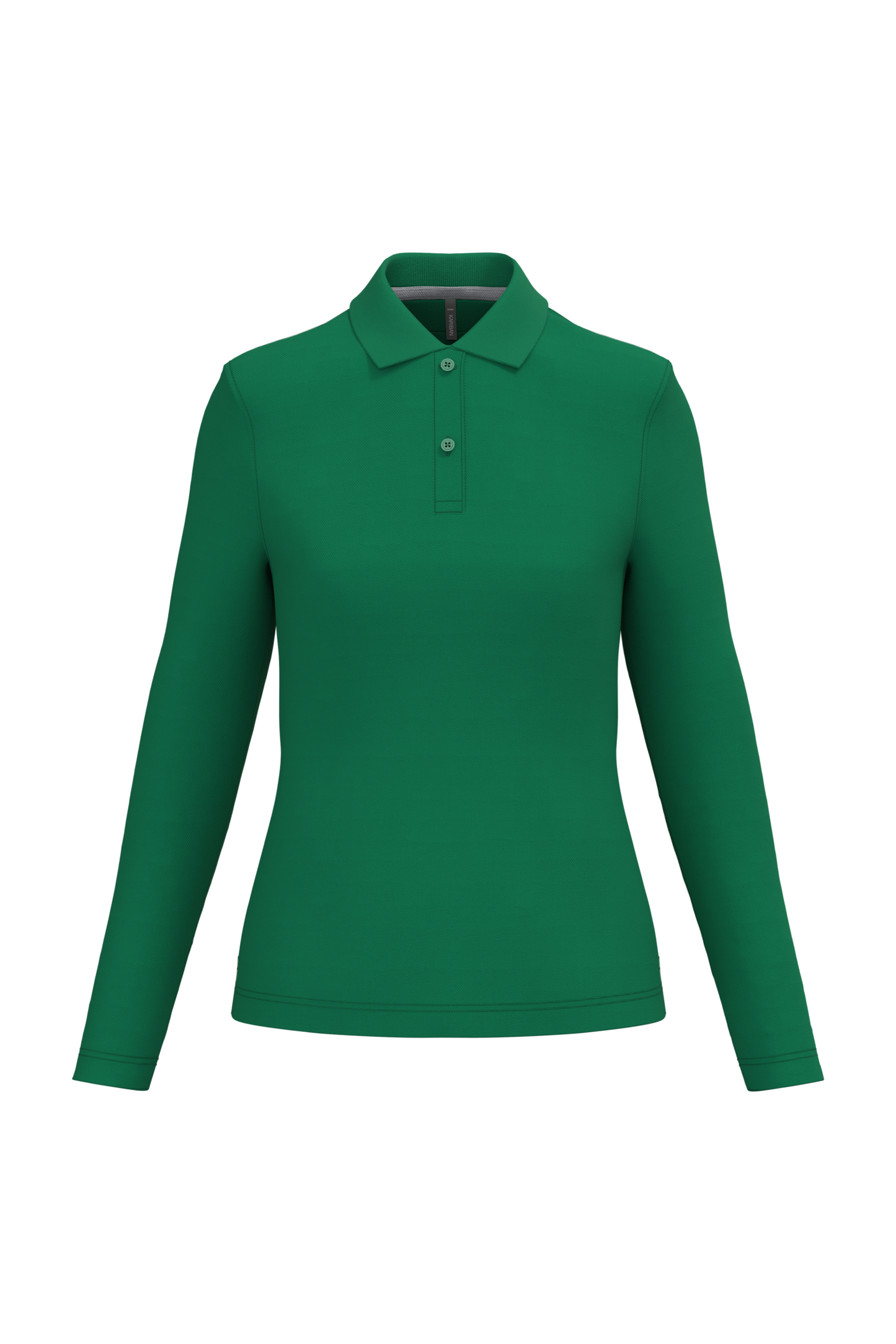 Polo piqué donna manica lunga (K244C-taglie-grandi)