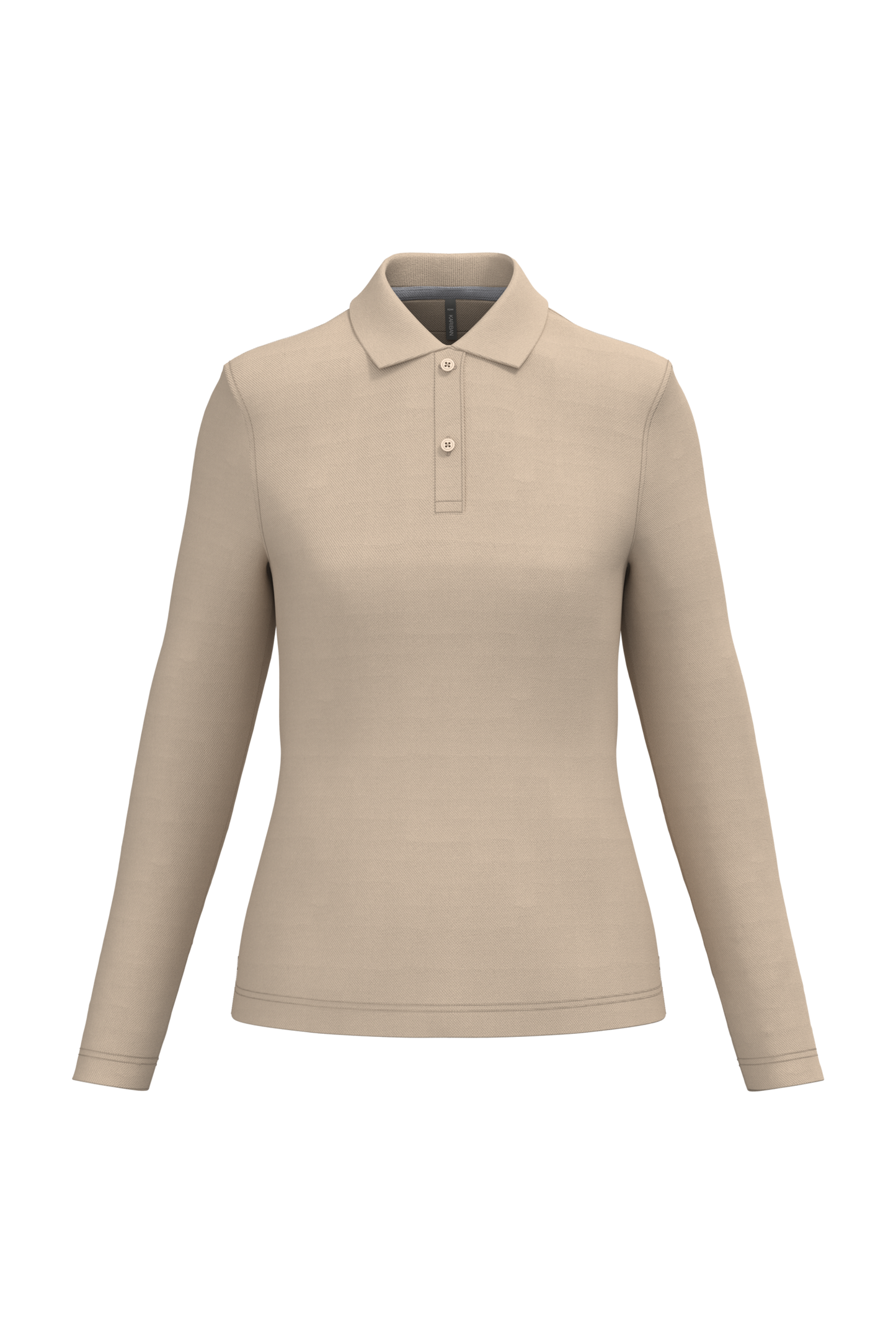 Polo piqué donna manica lunga (K244C-taglie-standard)