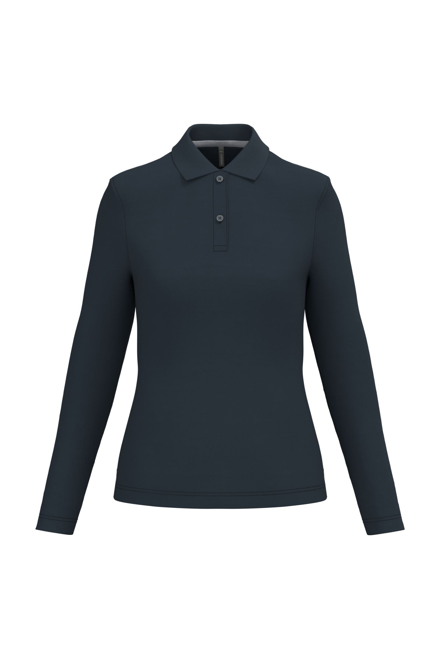 Polo piqué donna manica lunga (K244C-taglie-grandi)