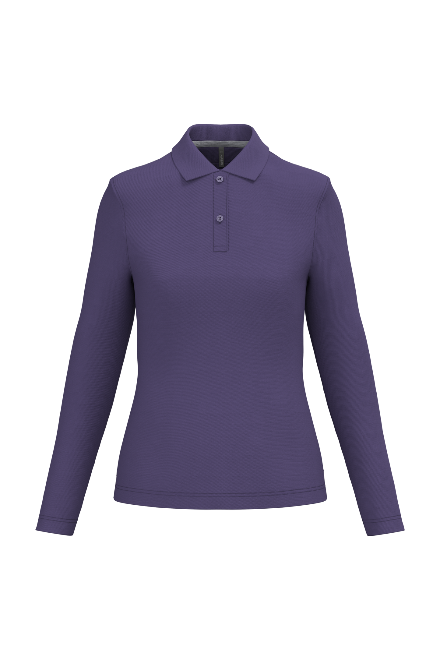 Polo piqué donna manica lunga (K244C-taglie-grandi)