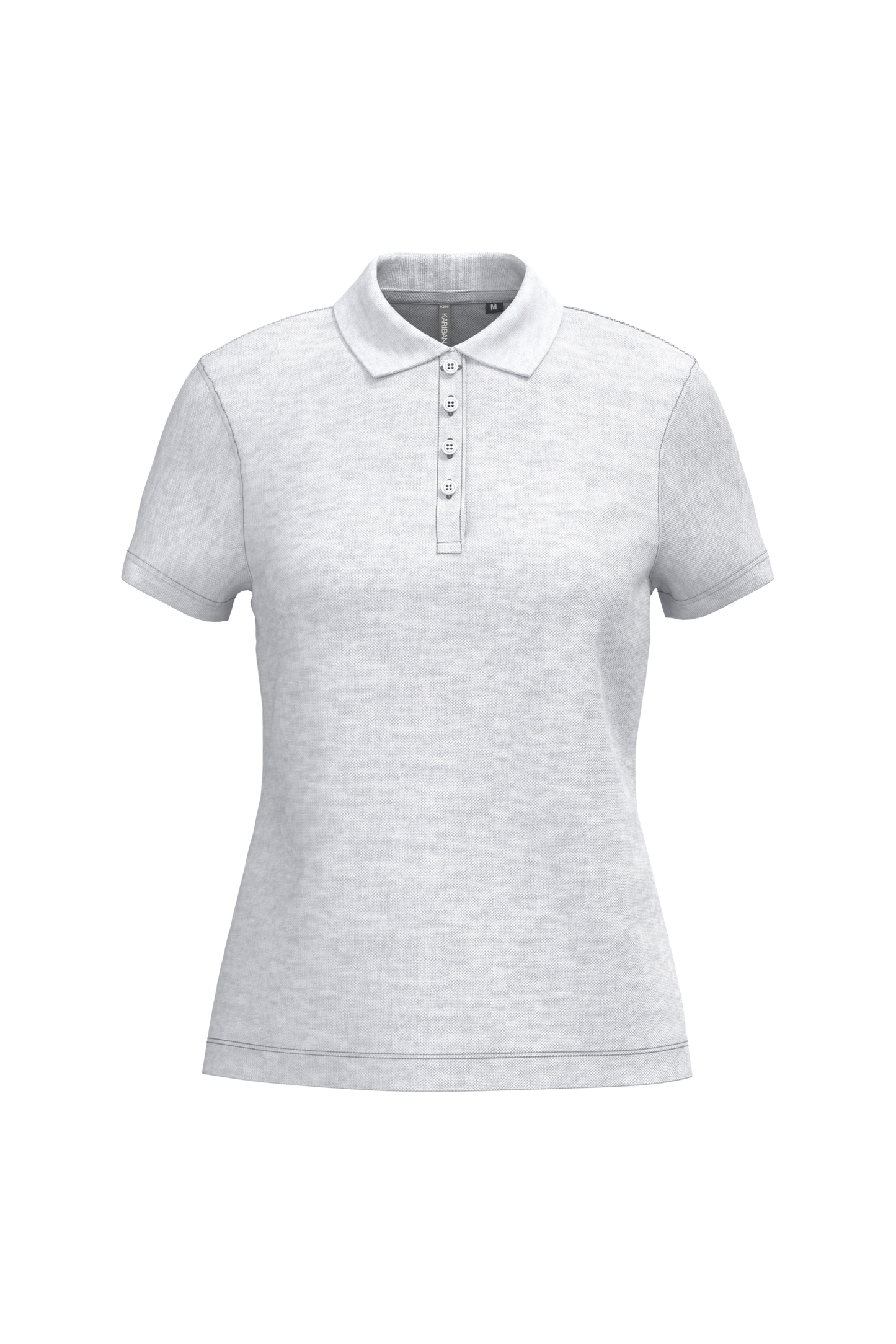 Polo piqué donna manica corta (K255C-taglie-grandi)