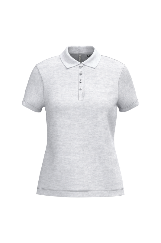Polo piqué donna manica corta (K255C-taglie-grandi)
