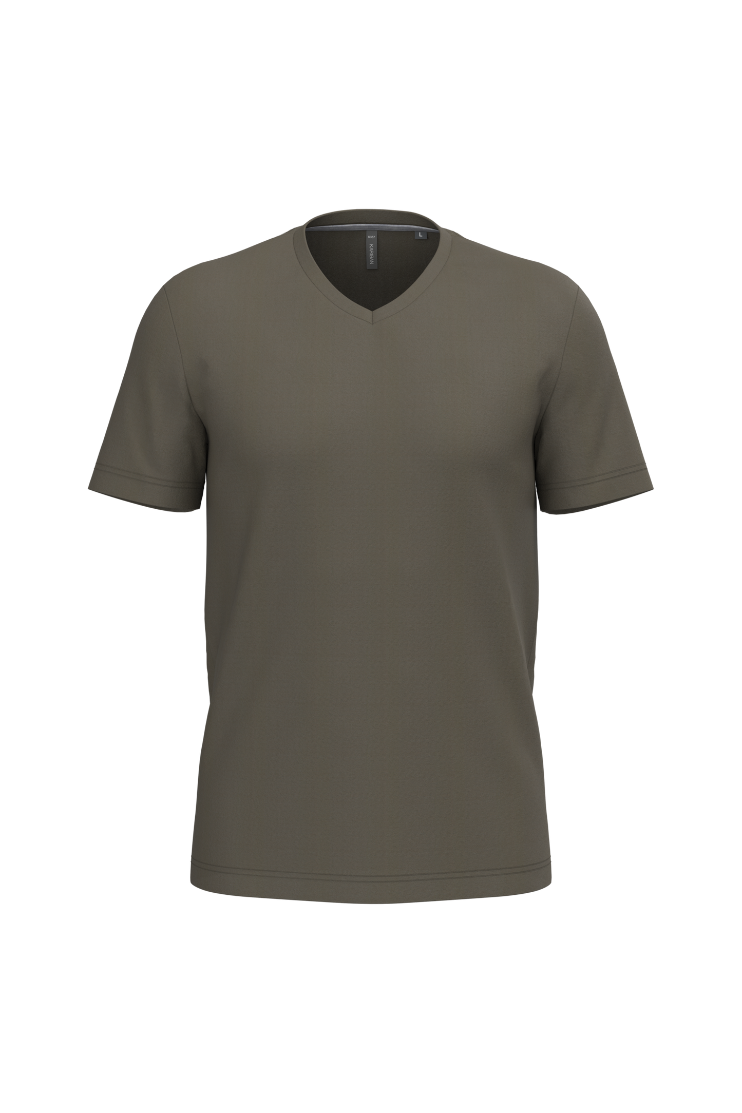 K357 T-shirt uomo manica corta scollo a V