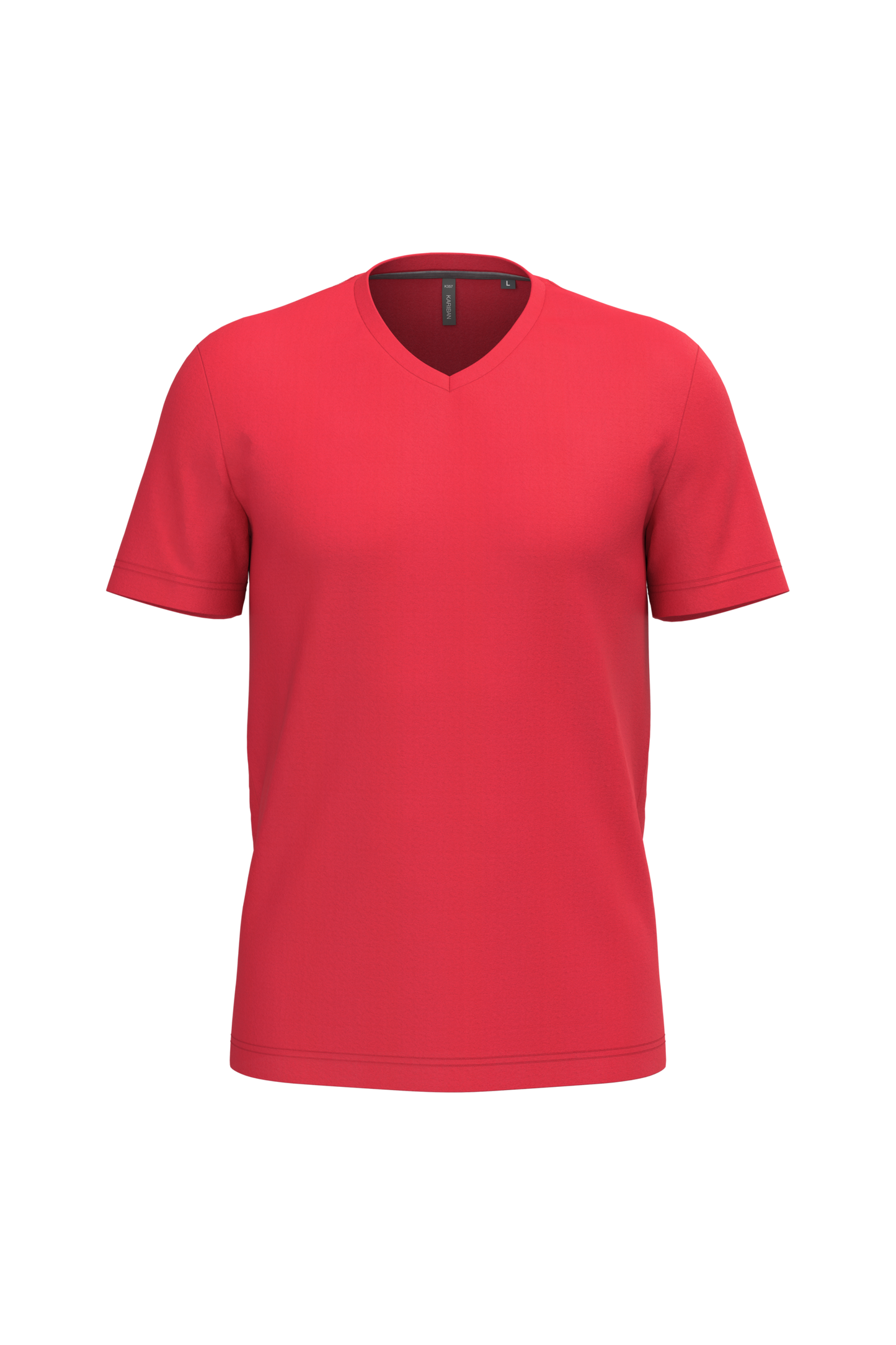 K357 T-shirt uomo manica corta scollo a V