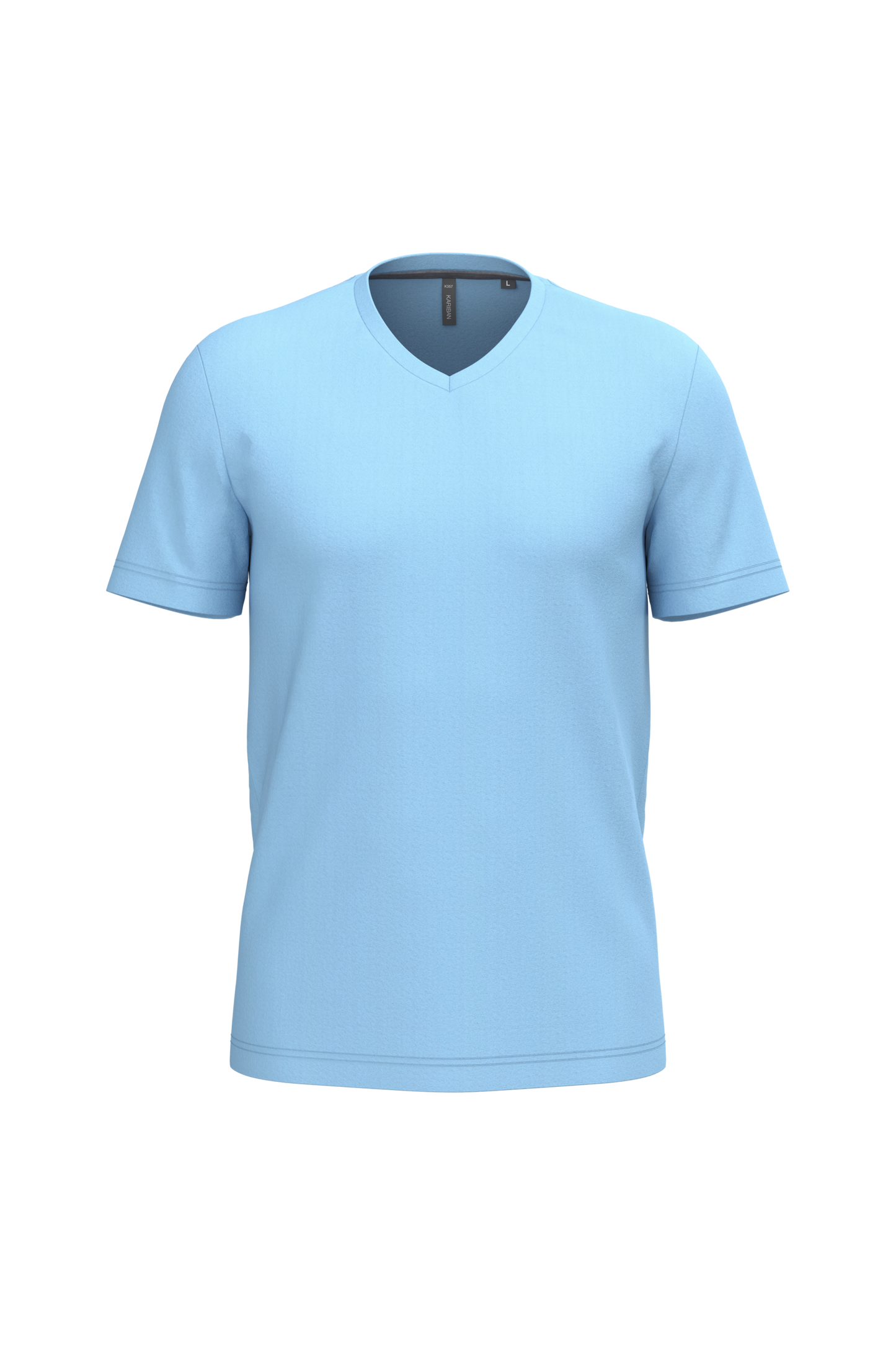 K357 T-shirt uomo manica corta scollo a V
