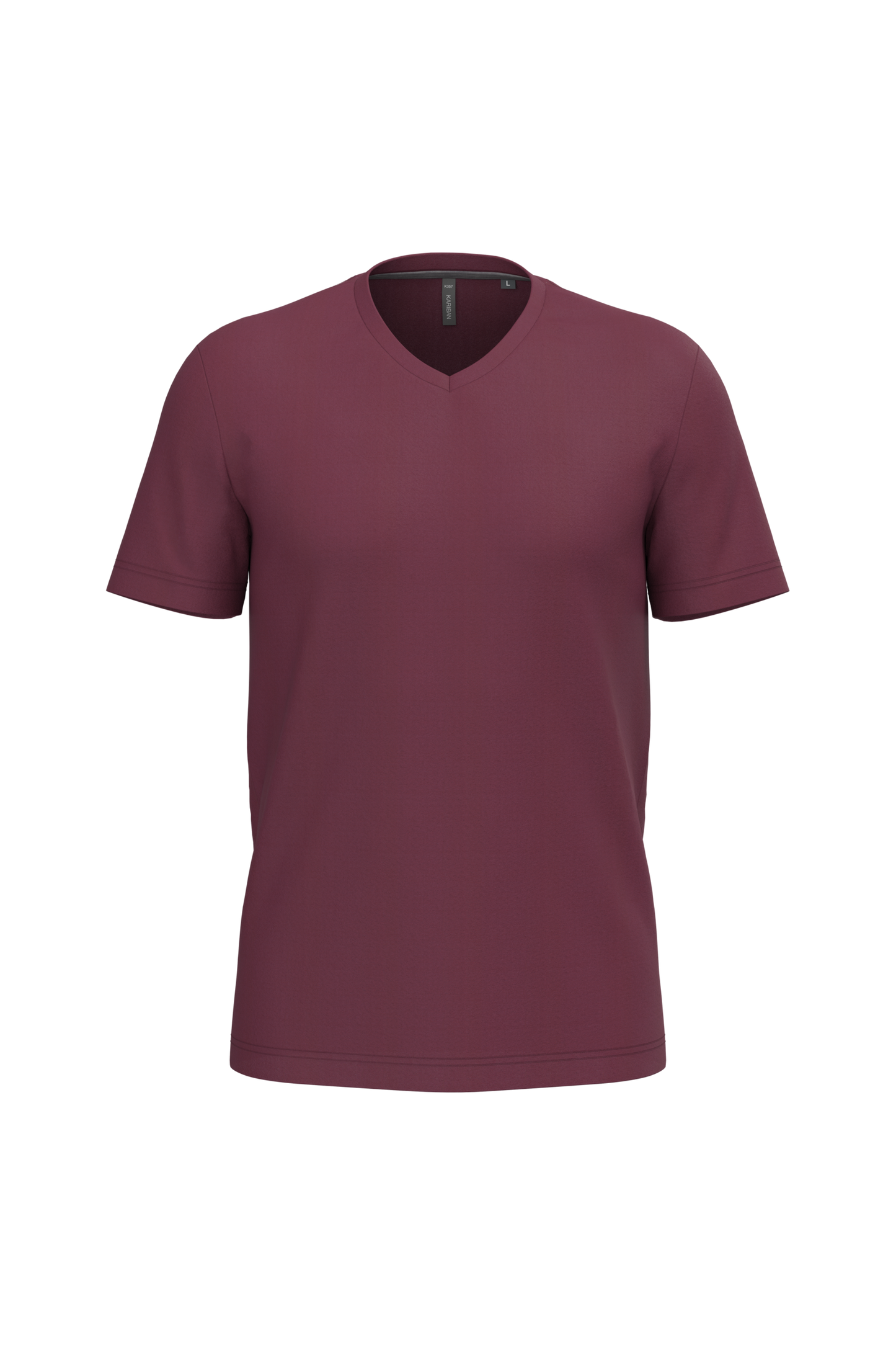 K357 T-shirt uomo manica corta scollo a V