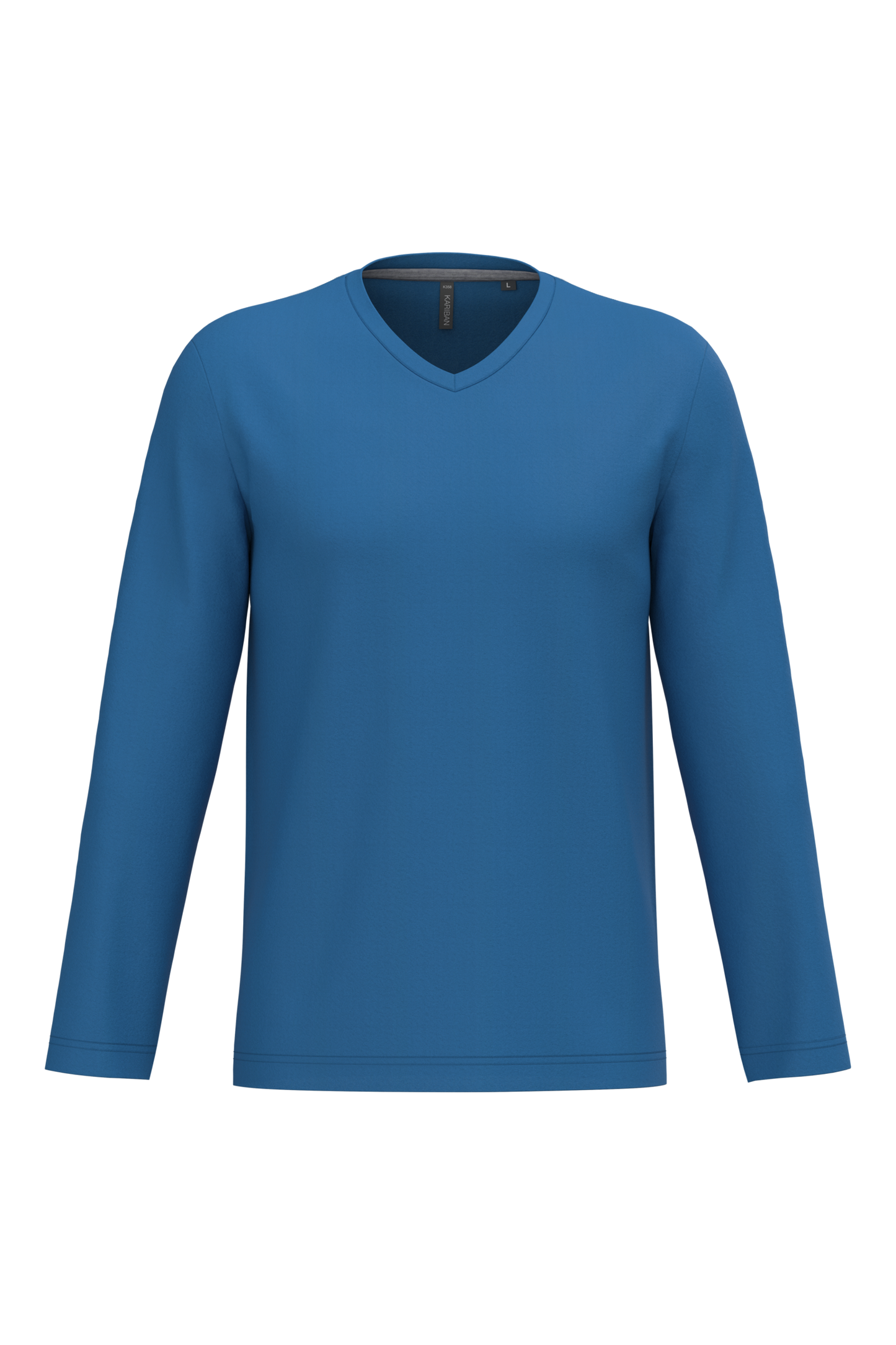 T-shirt uomo manica lunga scollo a V (K358C-taglie-standard)