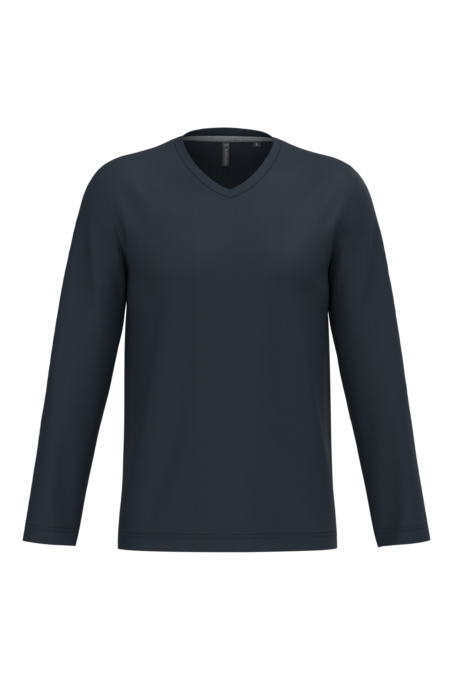 T-shirt uomo manica lunga scollo a V (K358C-taglie-standard)