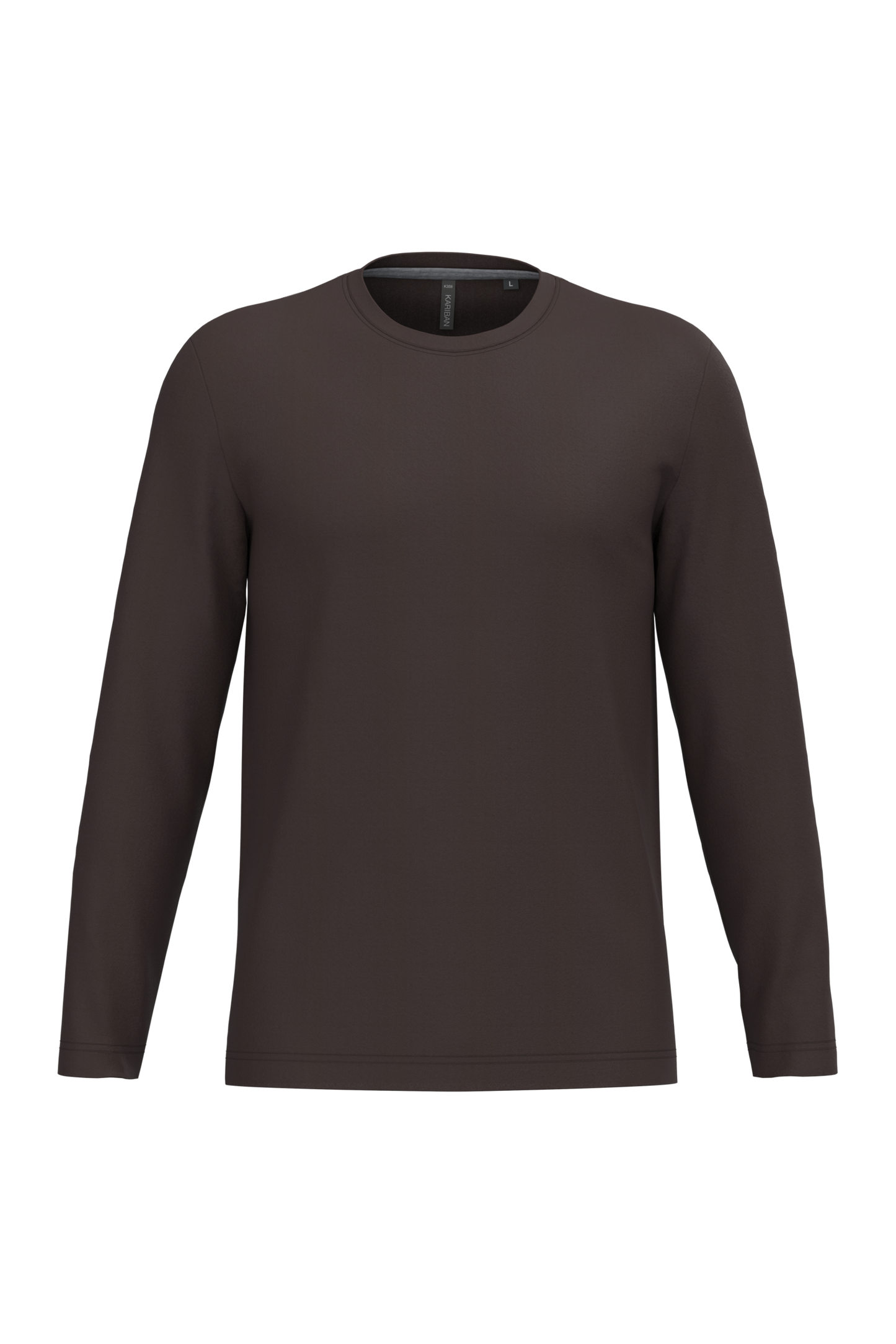 K359 T-shirt uomo manica lunga girocollo
