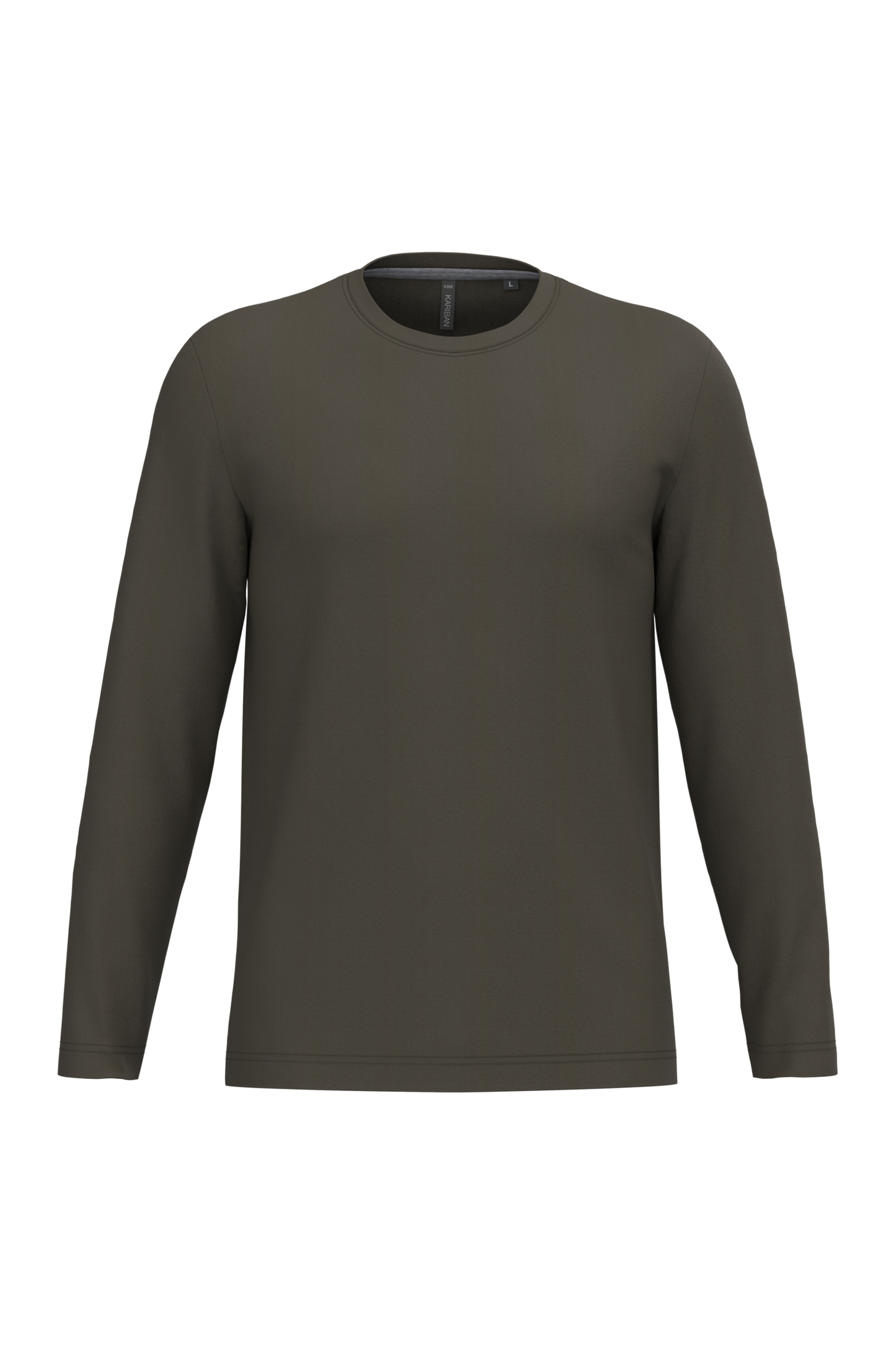 K359 T-shirt uomo manica lunga girocollo