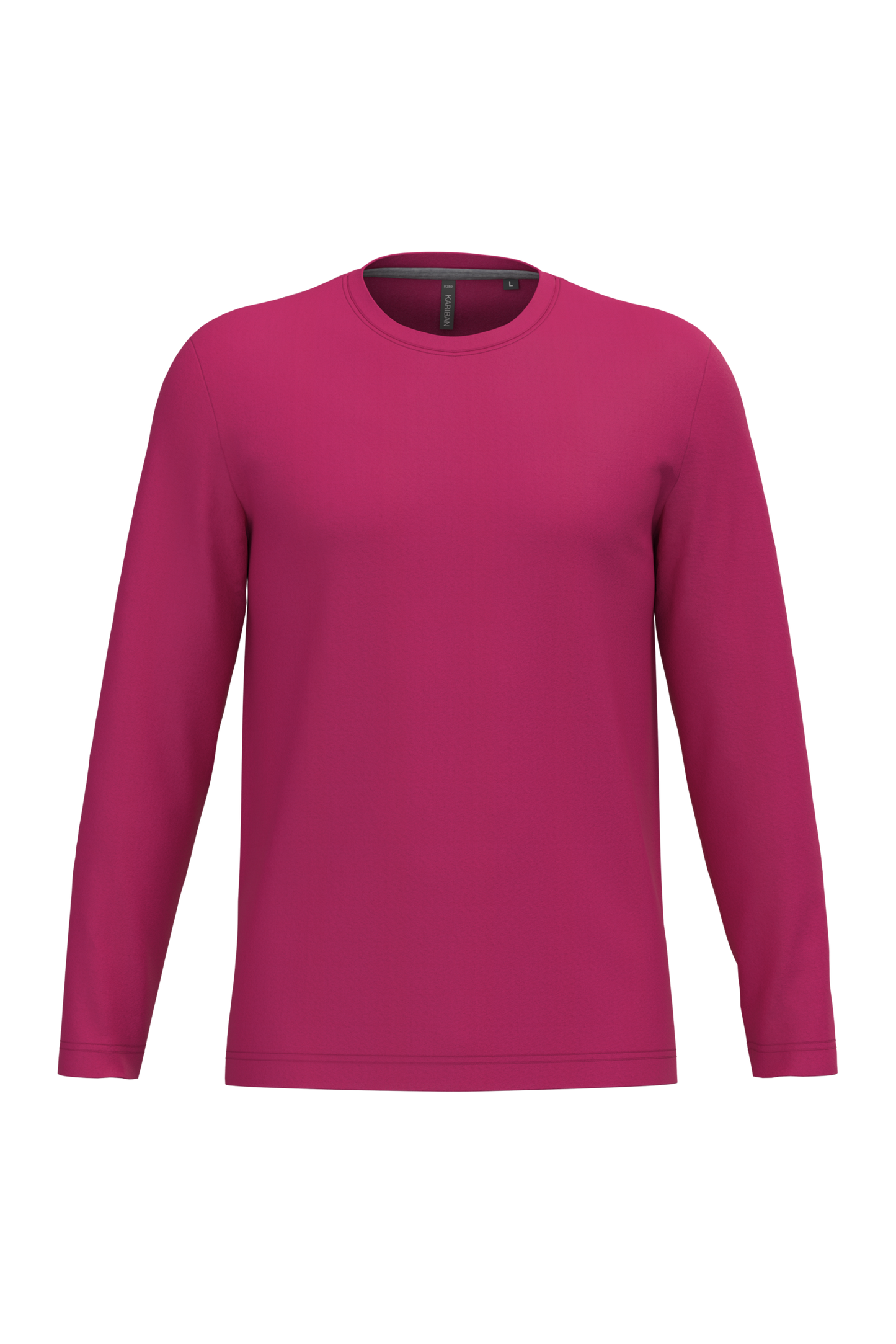 K359 T-shirt uomo manica lunga girocollo