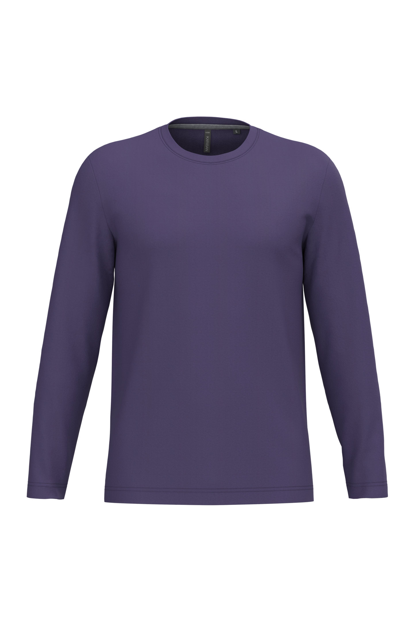 K359 T-shirt uomo manica lunga girocollo